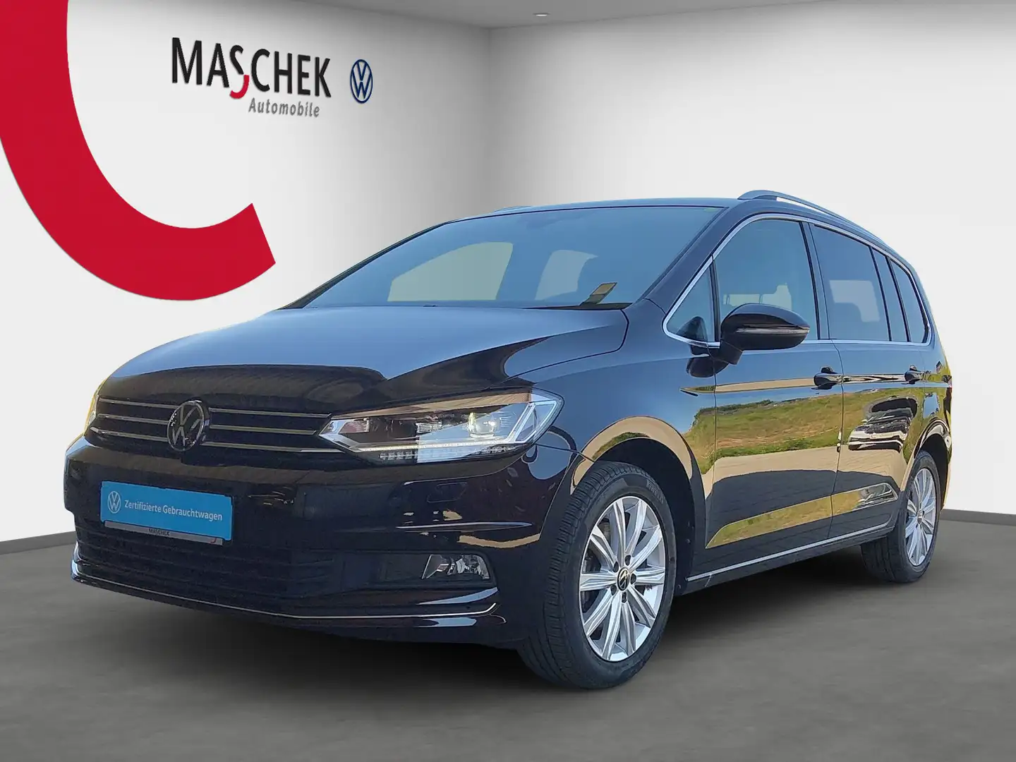 Volkswagen Touran Highline 2.0 TDI DSG AHK Navi 7-Sitze MFL Noir - 2