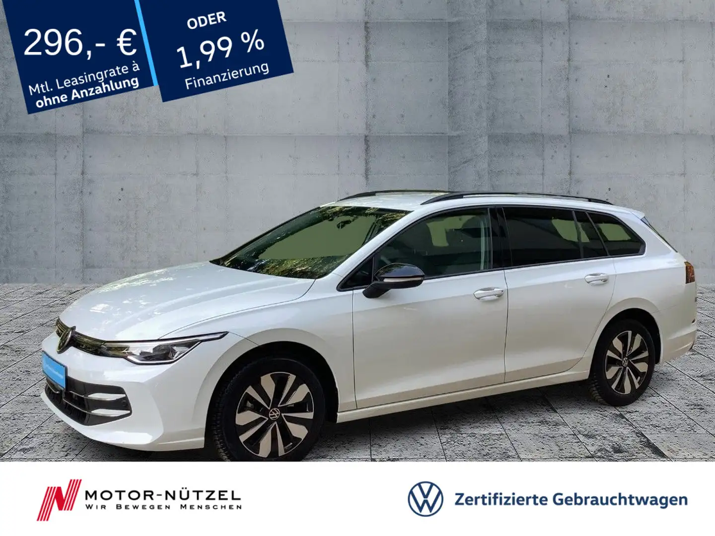 Volkswagen Golf Variant Golf VIII Variant 1.5 TSI GOAL LEDplus+NAVI+AHK Weiß - 1