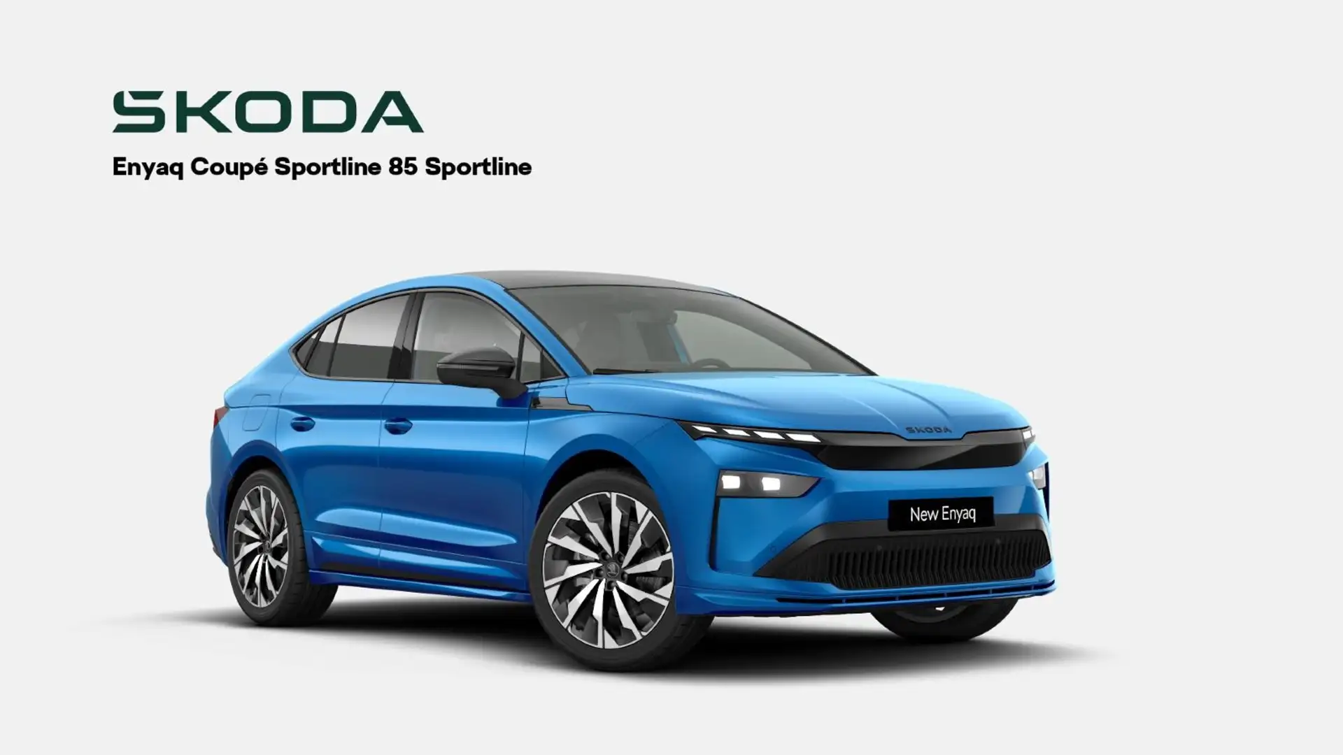 Skoda Enyaq Coupé 85*Sportline*NAVI*AHK*ACC*WÄRMEPUMPE Blau - 2