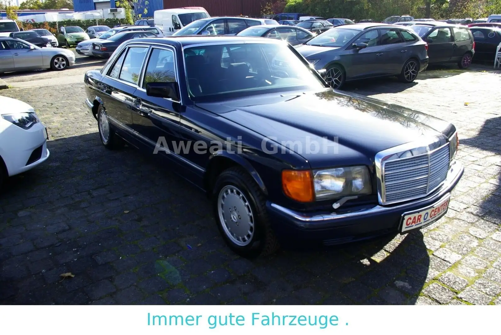 Mercedes-Benz 560 SEL Bleu - 2