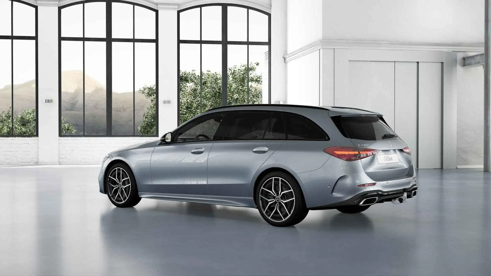 Mercedes-Benz C 180 Estate AMG Line Zilver - 2