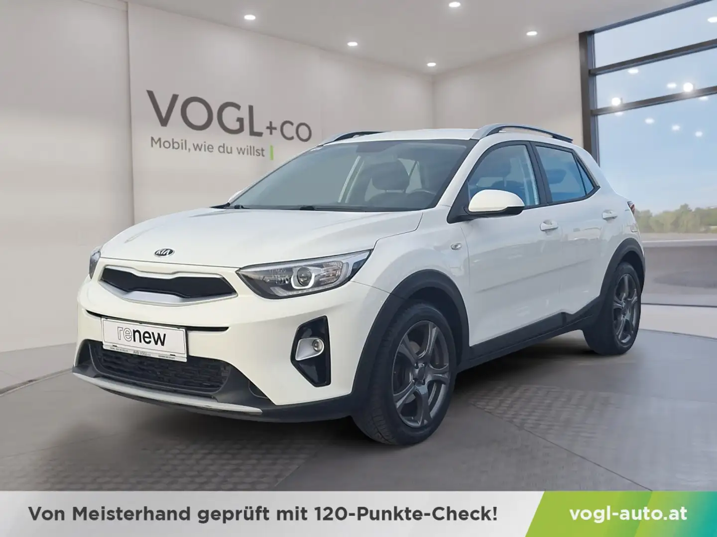 Kia Stonic 1,4 MPI ISG Silber Weiß - 1
