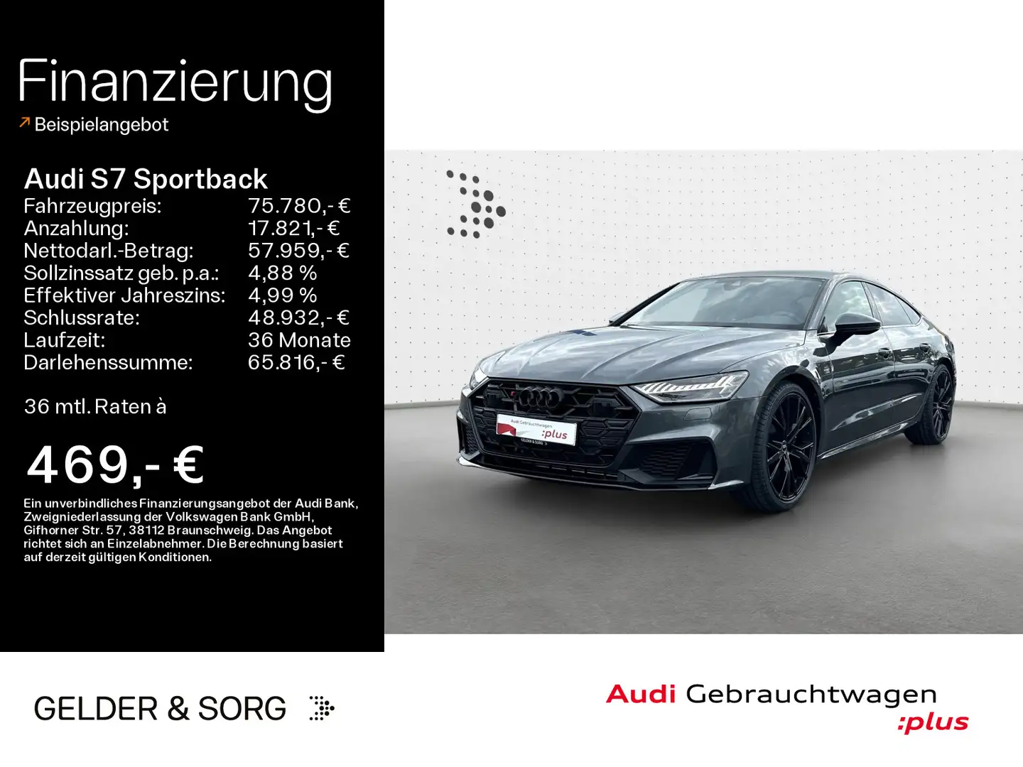 Audi S7 TDI quattro B&O*Matrix*Tour*RFK Gri - 1