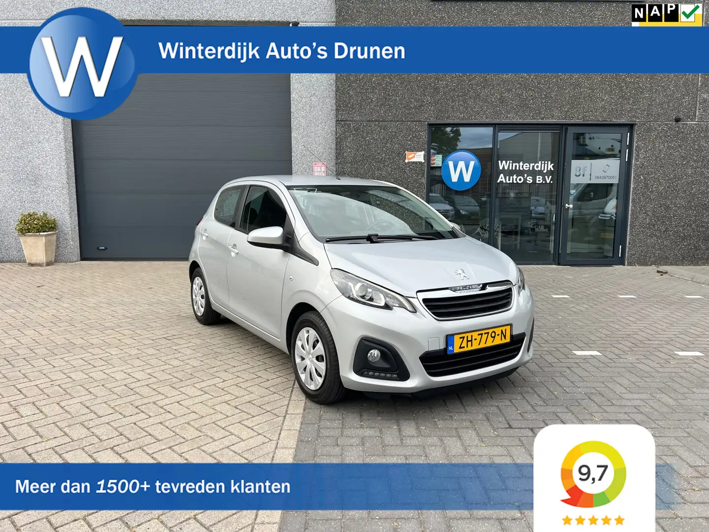 Peugeot 108 1.0 e-VTi Active Automaat/1e Eigenaar/Airco/NAP Grijs - 1