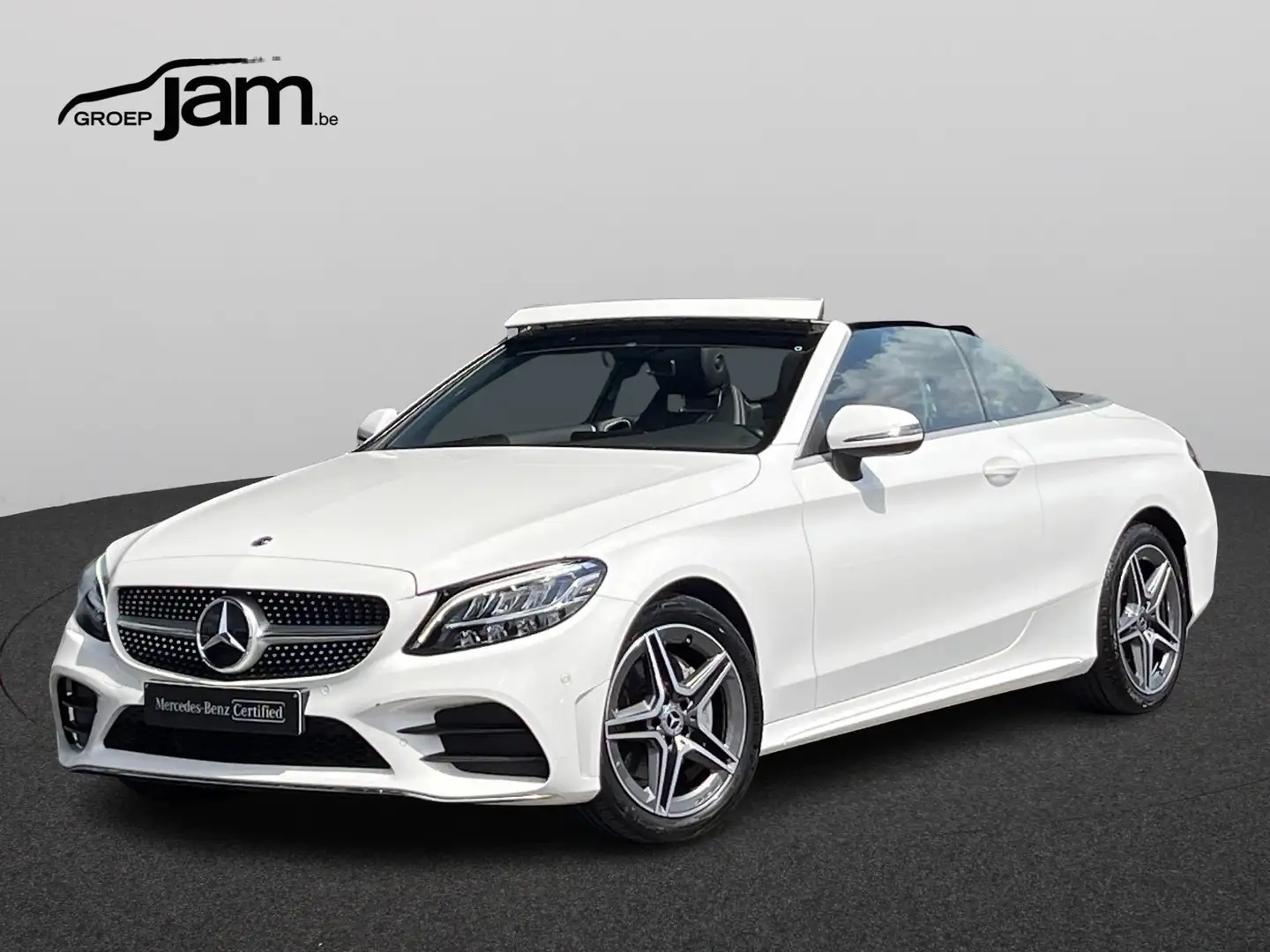 Mercedes-Benz C 180 Cabrio AMG Line Blanc - 1