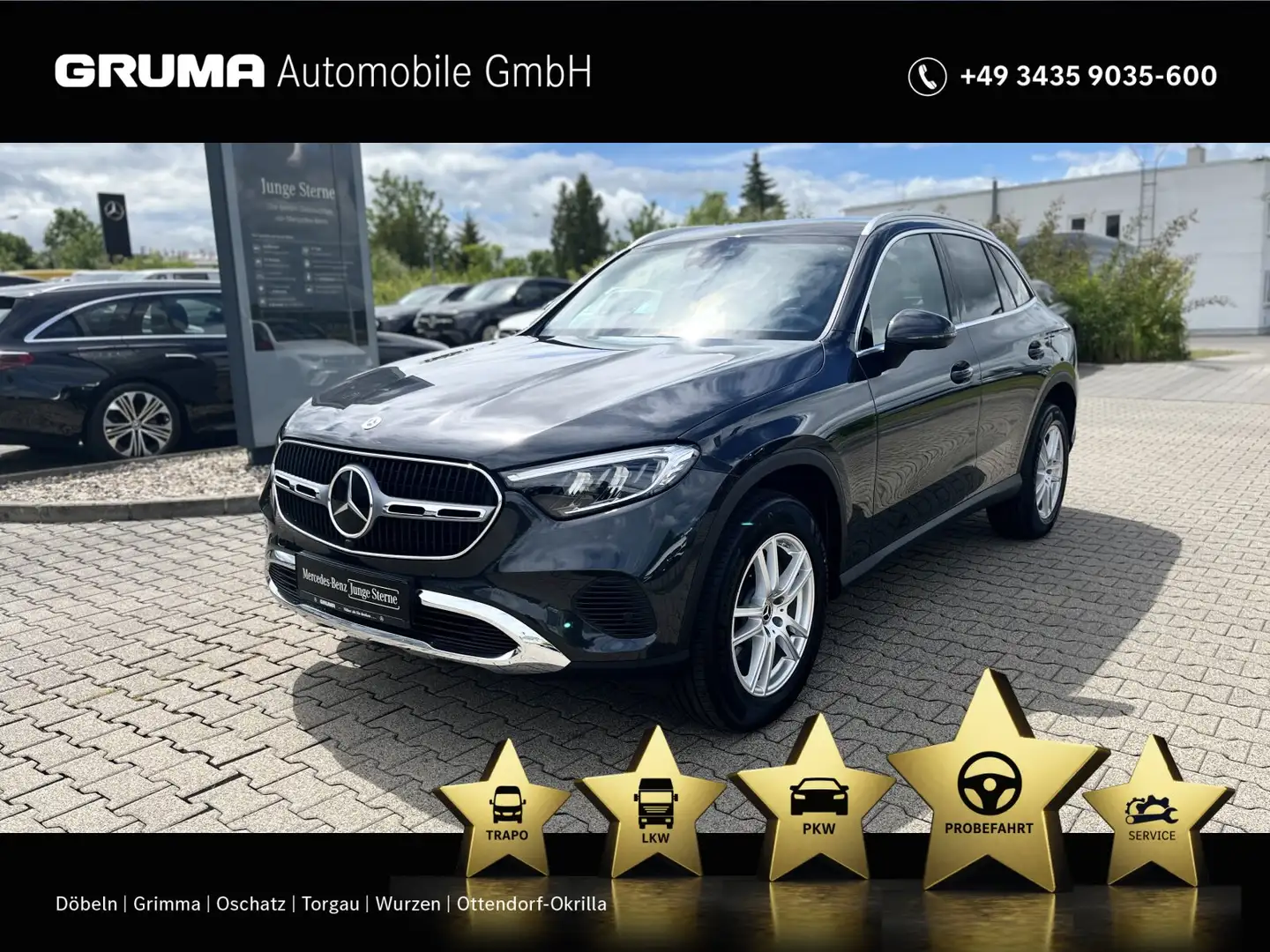 Mercedes-Benz GLC 220 GLC 220 d 4M Avantgarde+AHK+Distronic+Memory+LED Grau - 1
