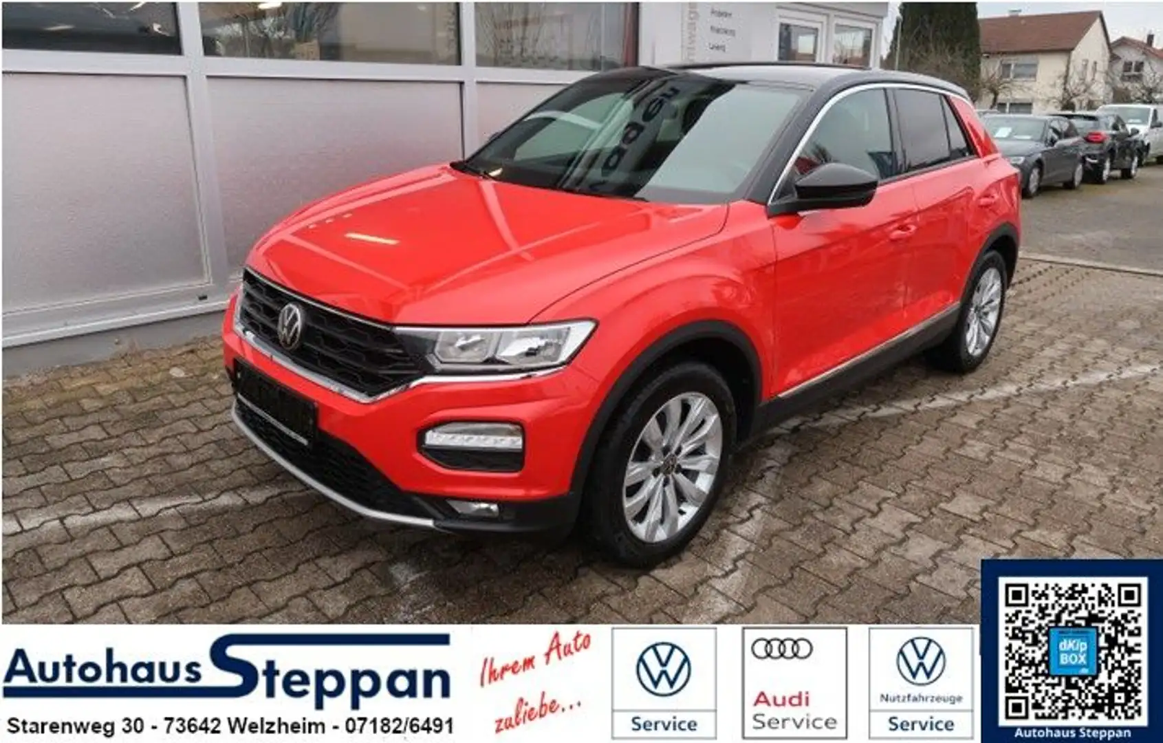 Volkswagen T-Roc 1,5 TSI Highline Sport +ACC +APP +PDC Rot - 1