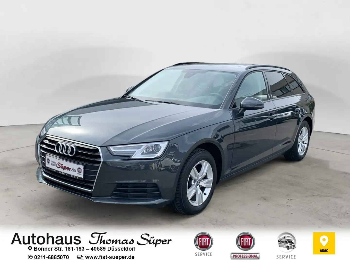 Audi A4 Panorama-Schiebdach Navi AHK PDC 8xAlu el. Heckkl. Gris - 1