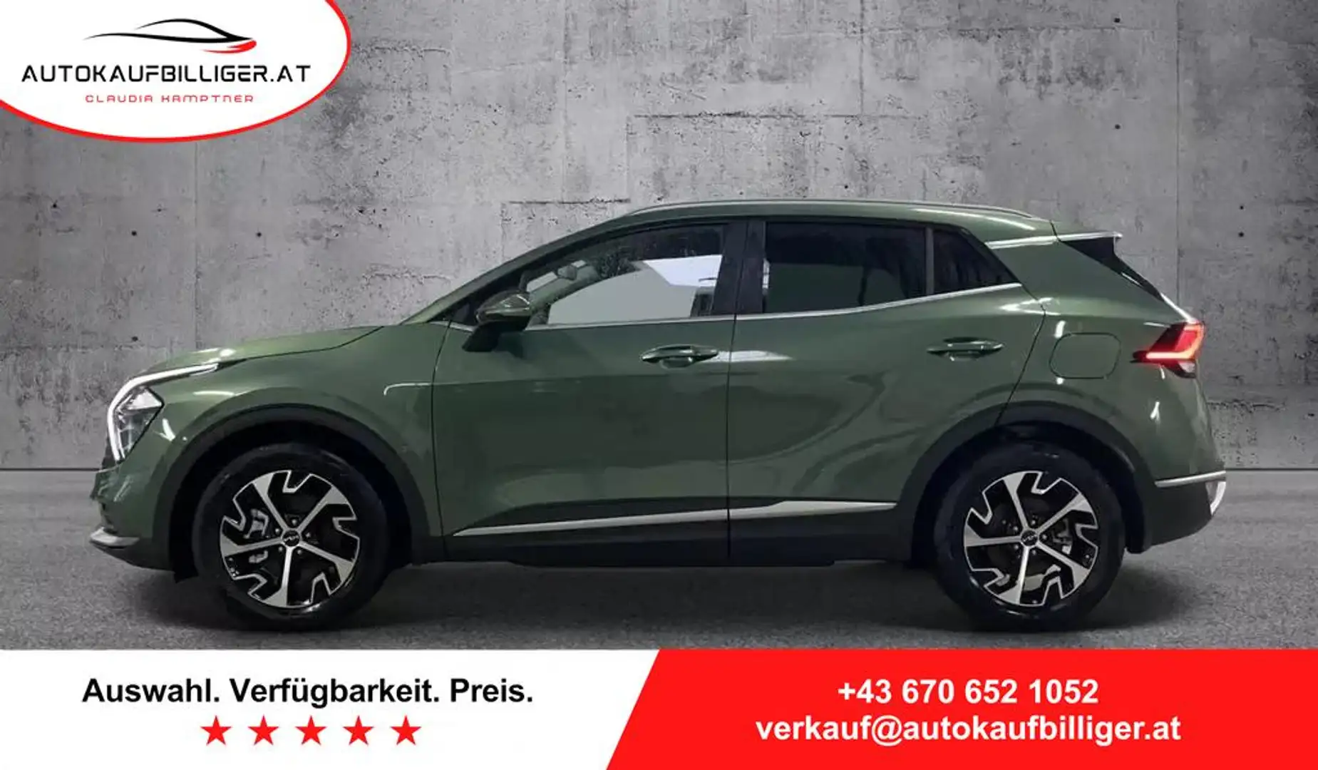 Kia Sportage 1.6 T-GDI GPF 7DCT 4x2 Vision Exclusive |NAVI|K... Grün - 1
