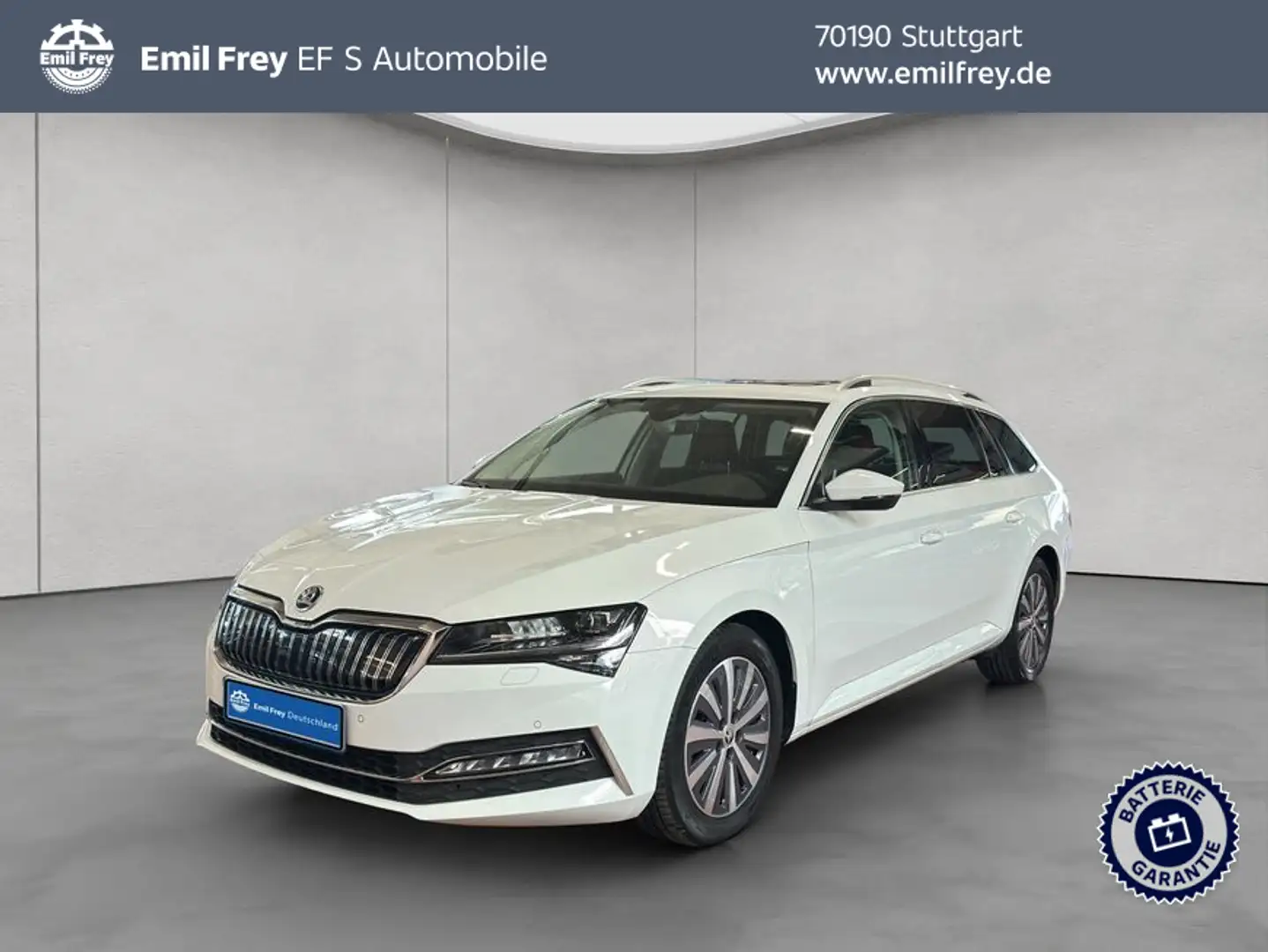 Skoda Superb Combi 1.4 TSI iV DSG Style AHK Pano Weiß - 1