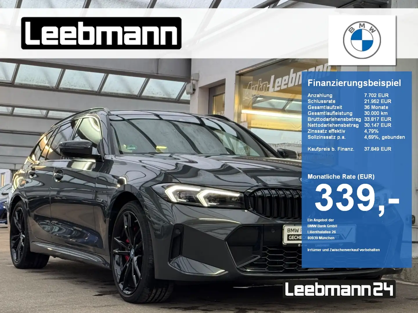 BMW 330 e xDrive Tour M-Sport-Pro ACC/HUD 2.J.GARANTIE Grigio - 1