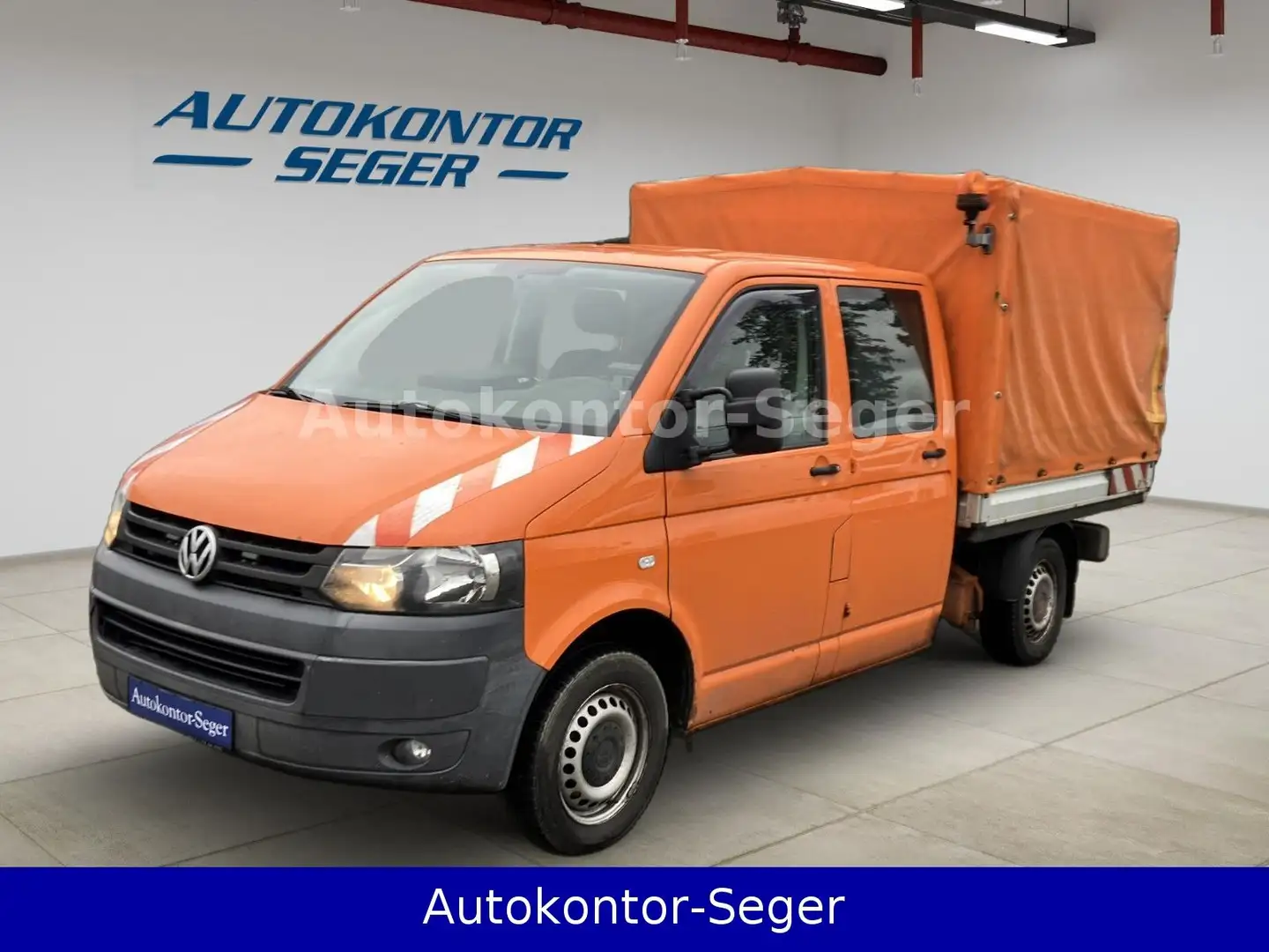 Volkswagen T5 Transporter Pritsche Pritsche Doppelkabine 4M Orange - 1