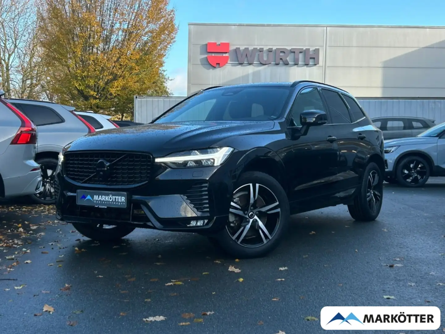 Volvo XC60 B4 R-Design EU6d AHK/ACC/360CAM/STHZ/PANO Schwarz - 1