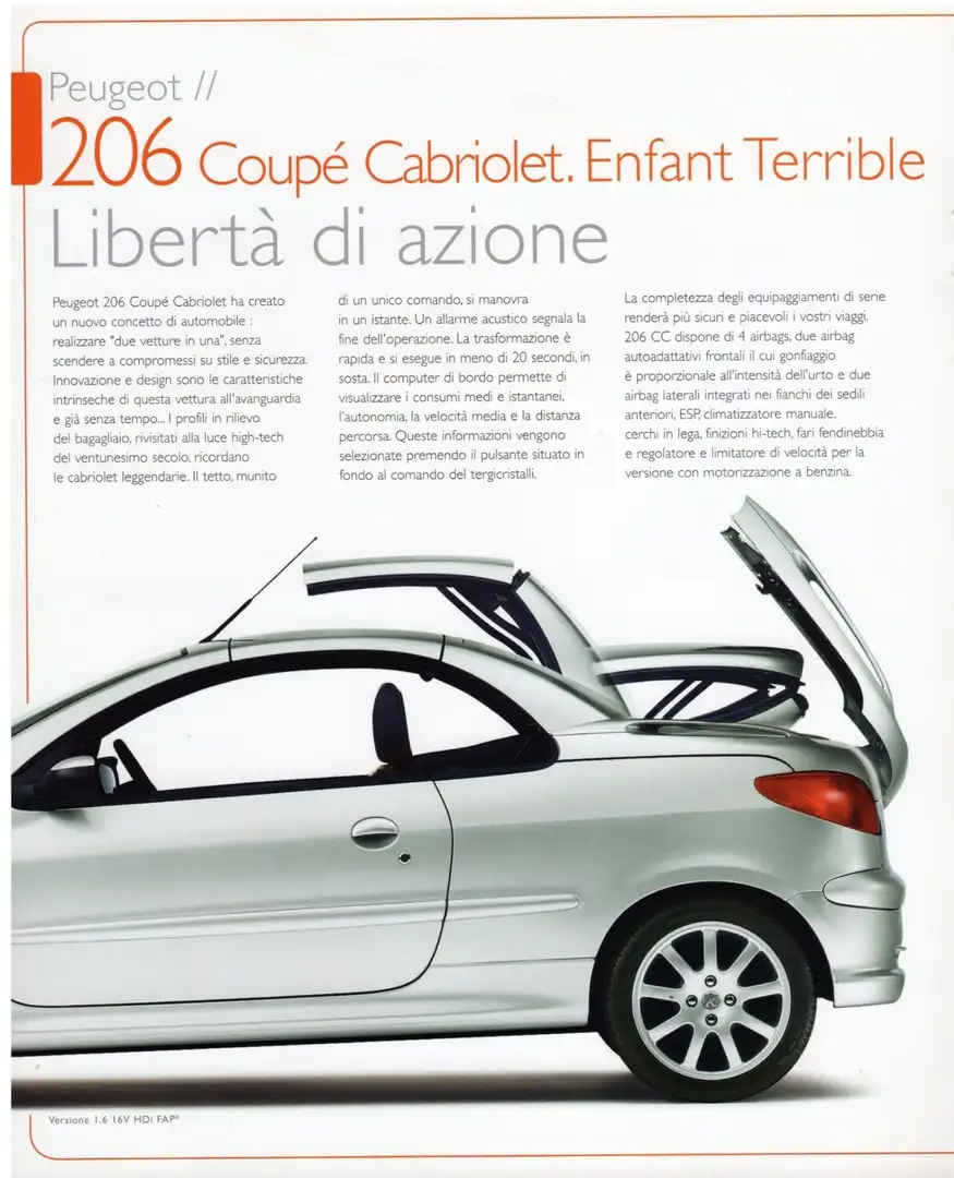 Peugeot 206 CC 1.6 16v Enfant Terrible - 2