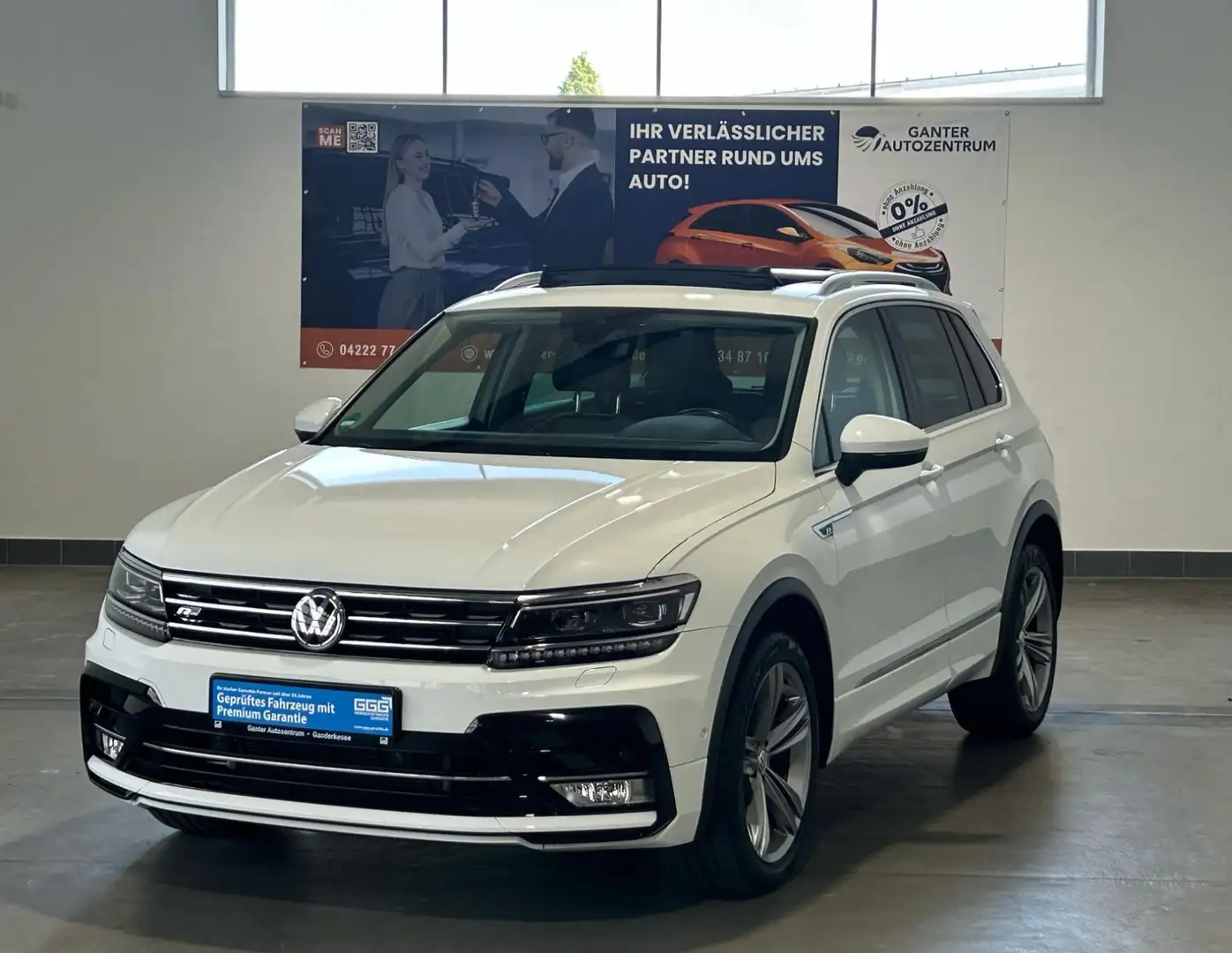 Volkswagen Tiguan R-LINE 2.0 TDI DSG AHK+KAMERA+PANO+NAVI Weiß - 1