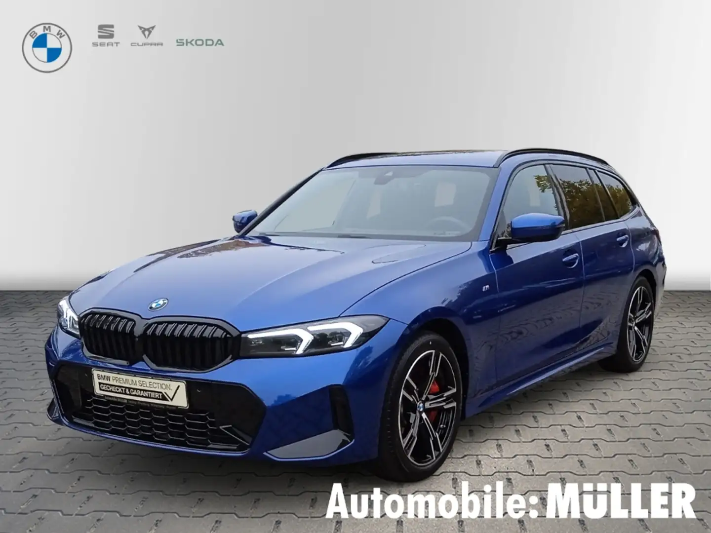 BMW 320 d xDrive Touring*M-SportPro*HUD*AHK*HiFi*Ad.LED*DA Blau - 1