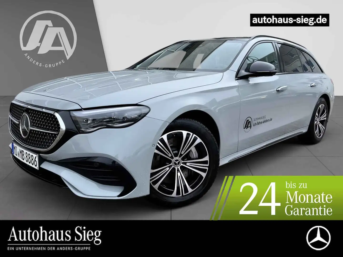 Mercedes-Benz E 450 d 4MATIC T-Modell AMG+Night+Burmester+360° Gris - 1