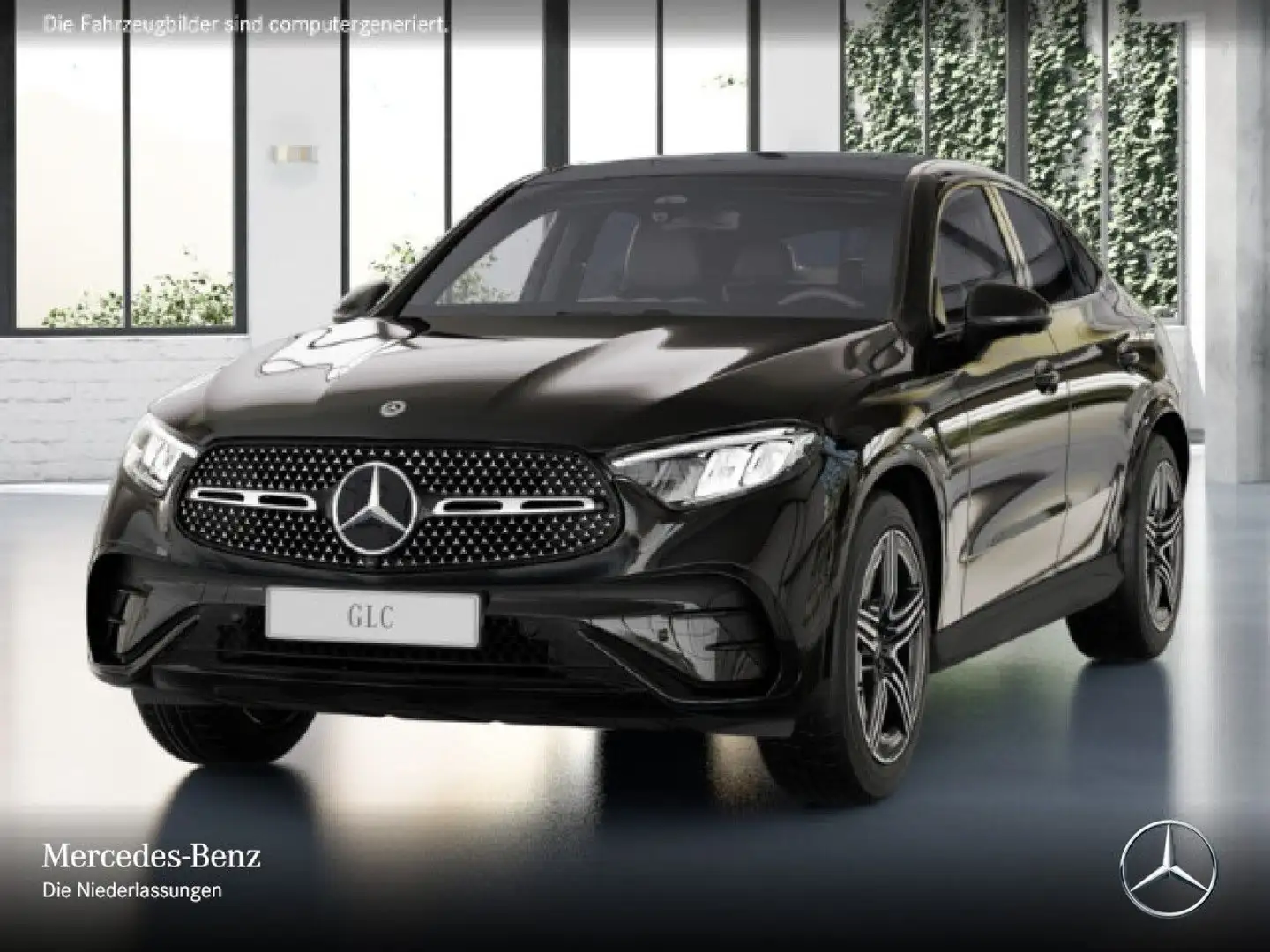 Mercedes-Benz GLC 220 d 4M AMG+NIGHT+PANO+360+AHK+LED+TOTW+9G Schwarz - 2