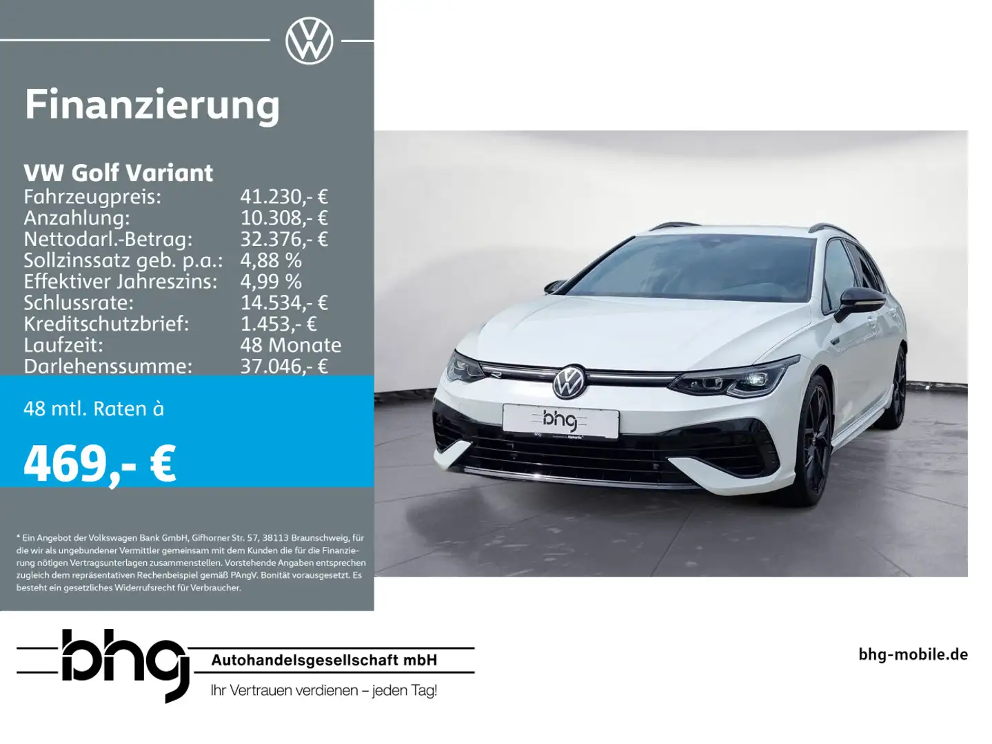 Volkswagen Golf Variant R 2.0 TSI 4Motion DSG Weiß - 1
