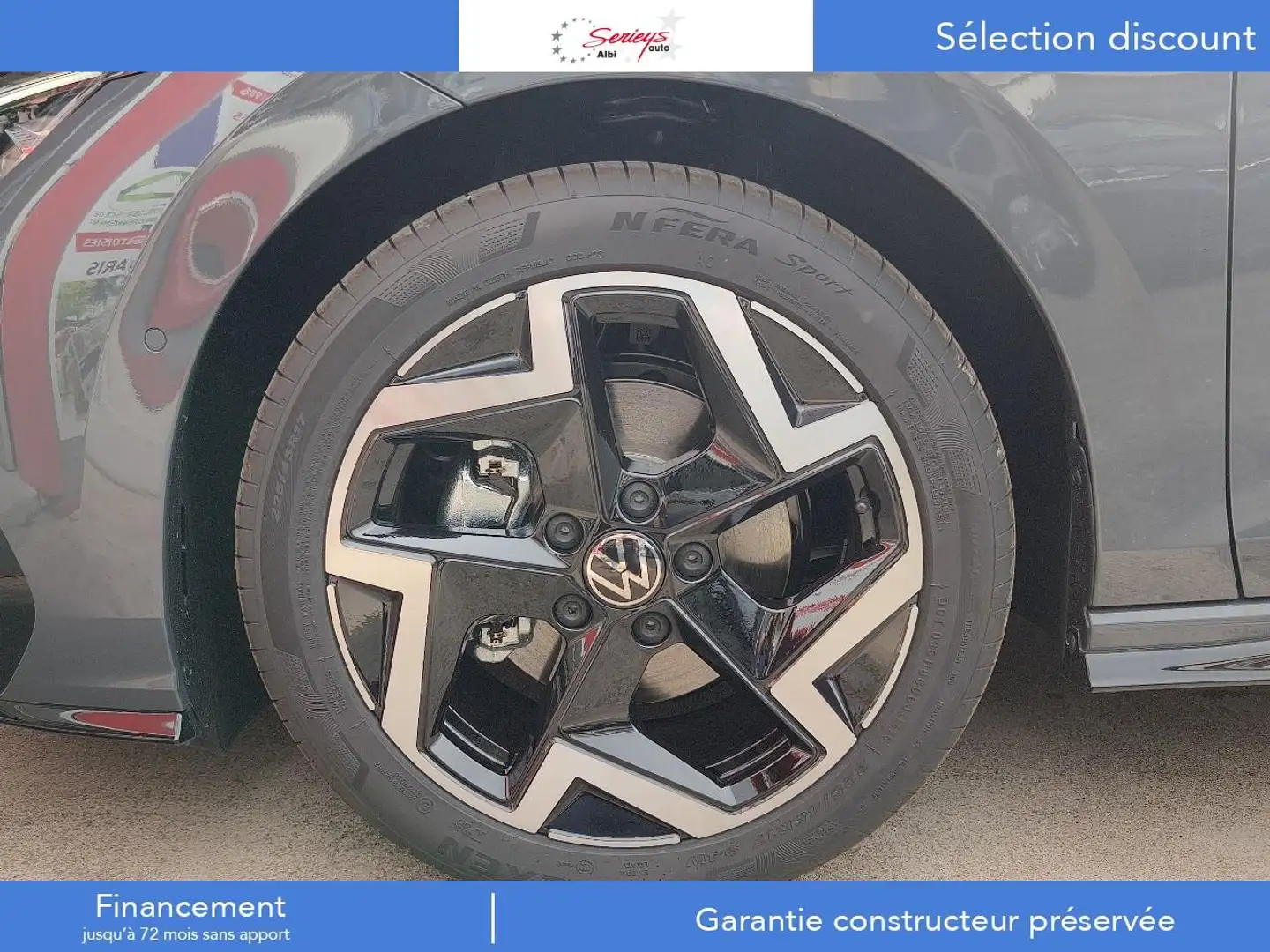 Volkswagen Golf R LINE EDITION 1.5 eTSI 150 DSG 7 CAMERA 360+PK HIVER+LED PLUS+PK TECH Gris - 2