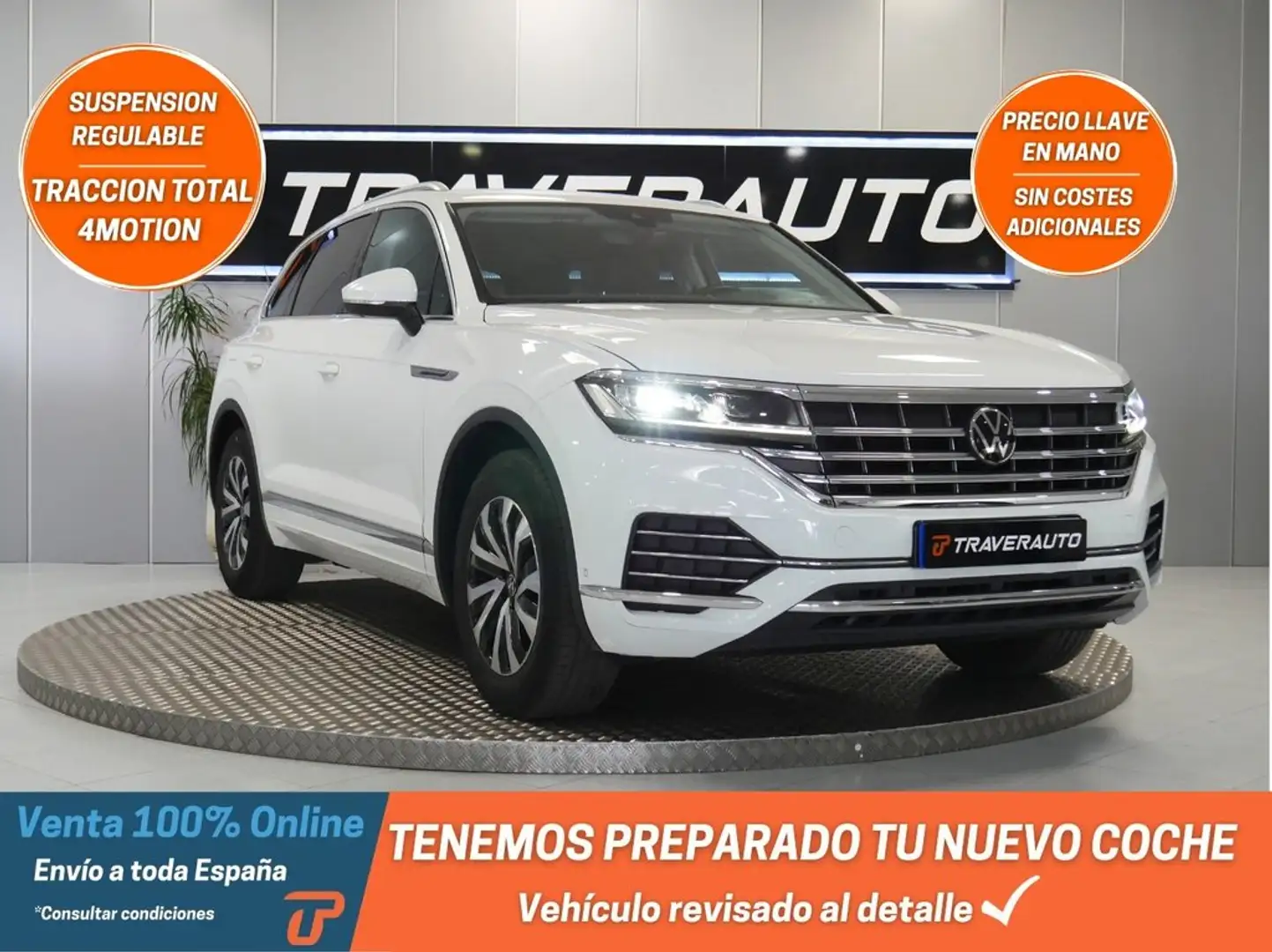 Volkswagen Touareg Prem Eleg 3.0 V6 TDI 170kW Tip 4M Blanc - 1