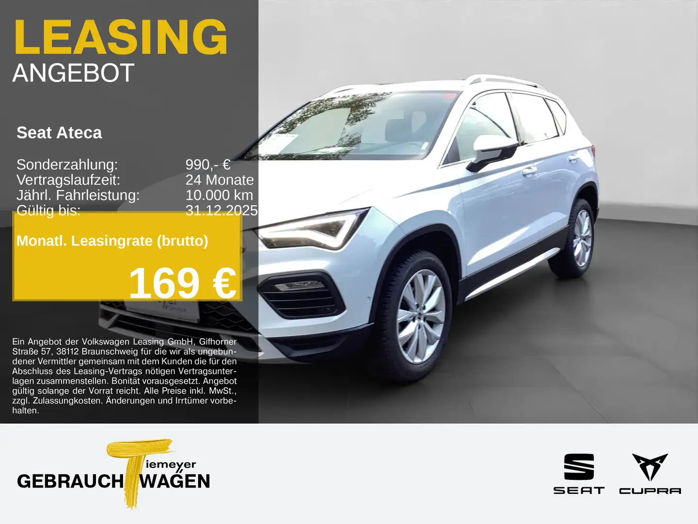 SEAT Ateca 1.5 TSI DSG X-PERIENCE SIDE-ASSIST PARKLEN Weiß - 1