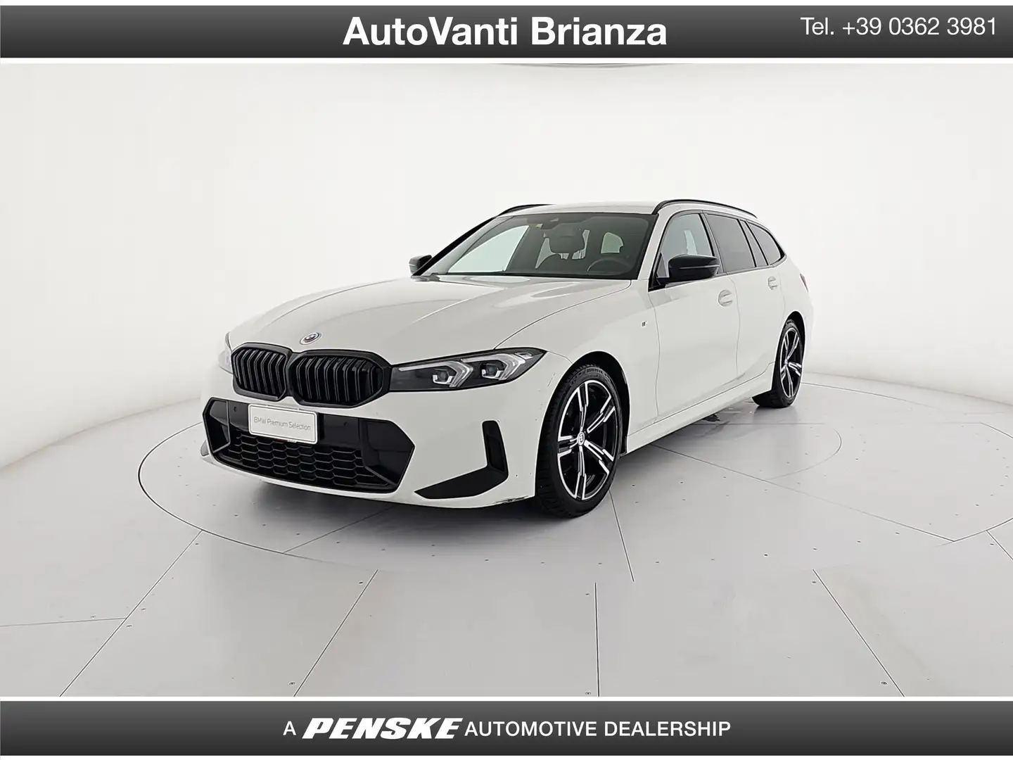 BMW 320 320d 48V Touring Msport Bianco - 1