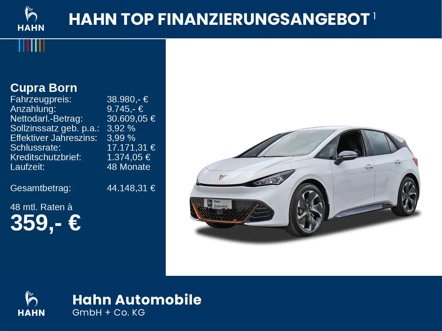 CUPRA Born 170kW 231PS 77kwh Batterie *LED,Klima* Blanc - 2