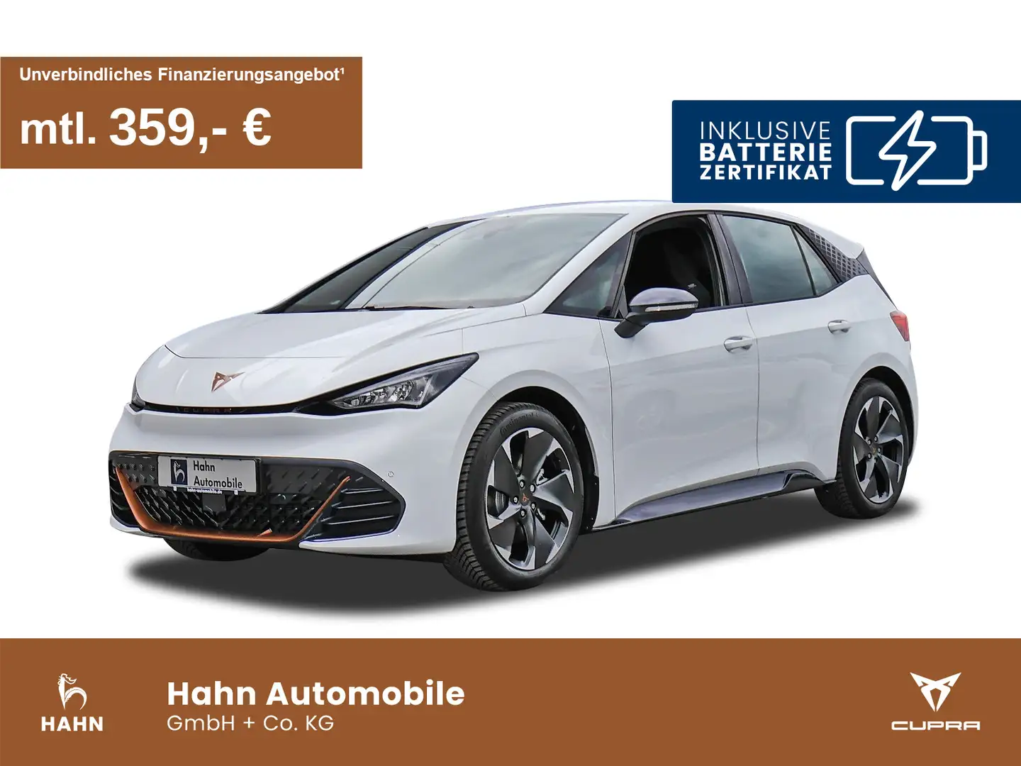 CUPRA Born 170kW 231PS 77kwh Batterie *LED,Klima* Blanc - 1