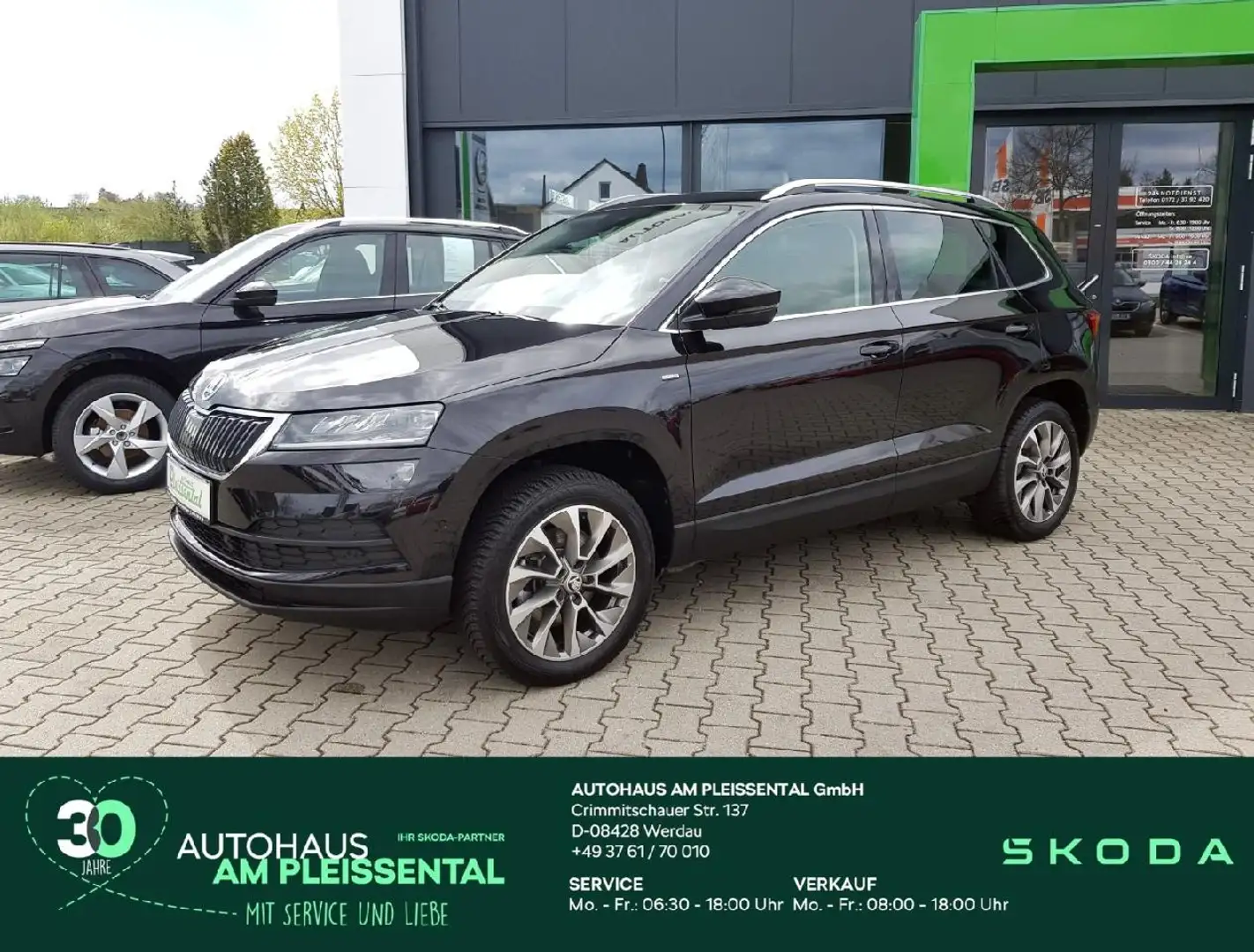 Skoda Karoq Clever 4x4 Kessy Parkass. Panorama Garantie 2027 Schwarz - 1