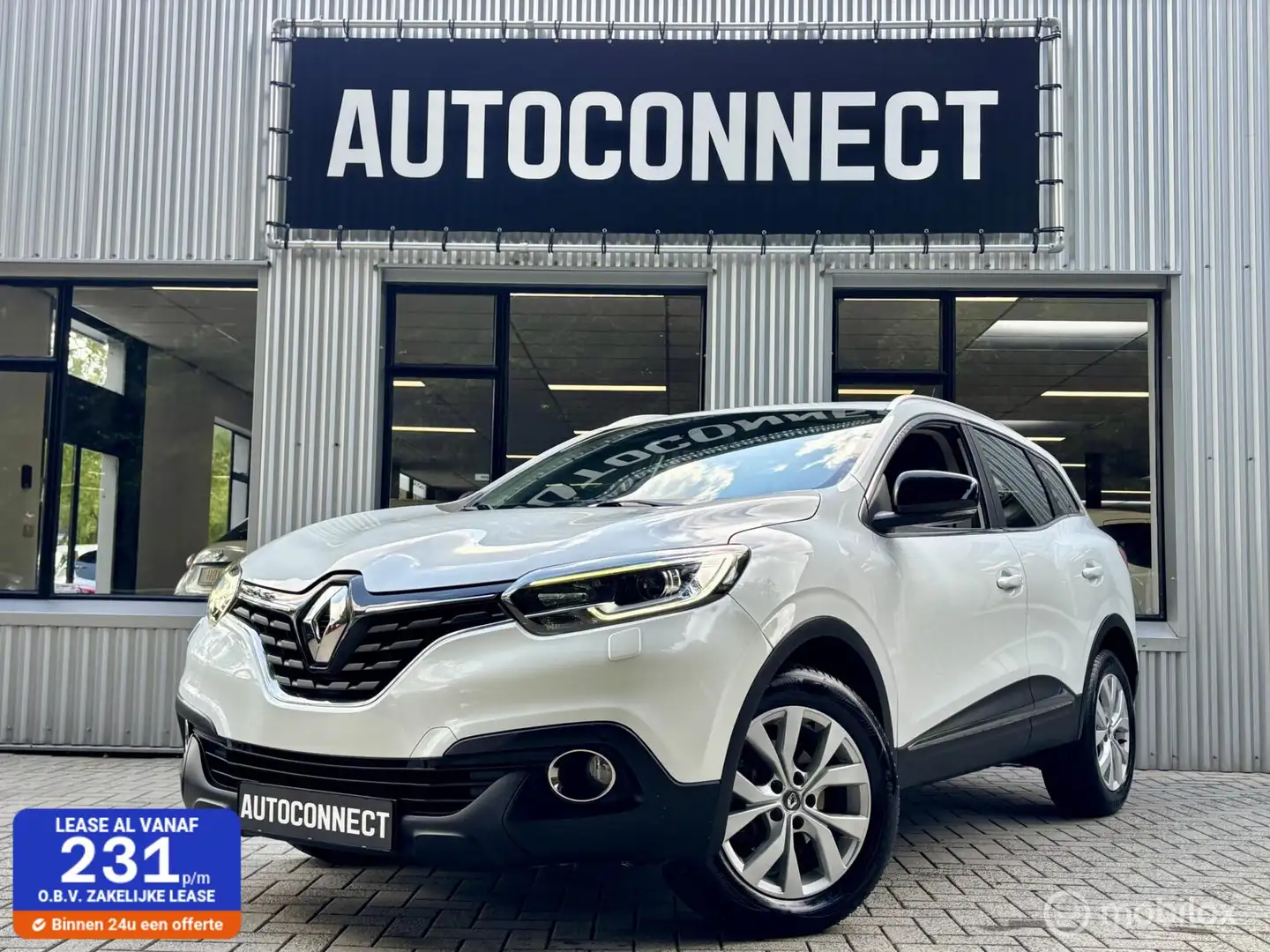 Renault Kadjar 1.2 TCe. AUTOMAAT, NAVI, LEDER, CRUISE, STOELVERWA Blanc - 1