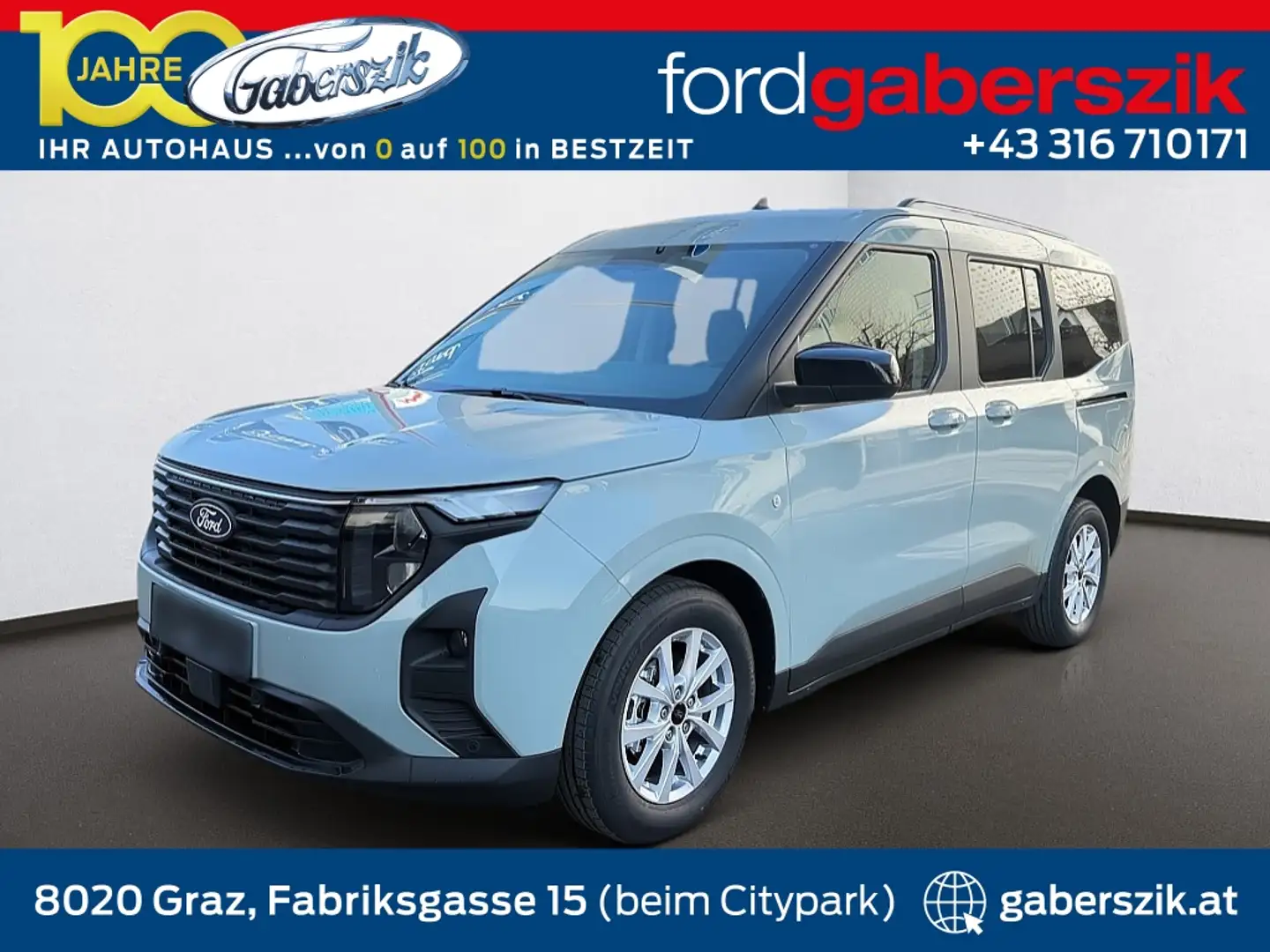 Ford Tourneo Courier 1,0 EcoBoost Titanium Grau - 1