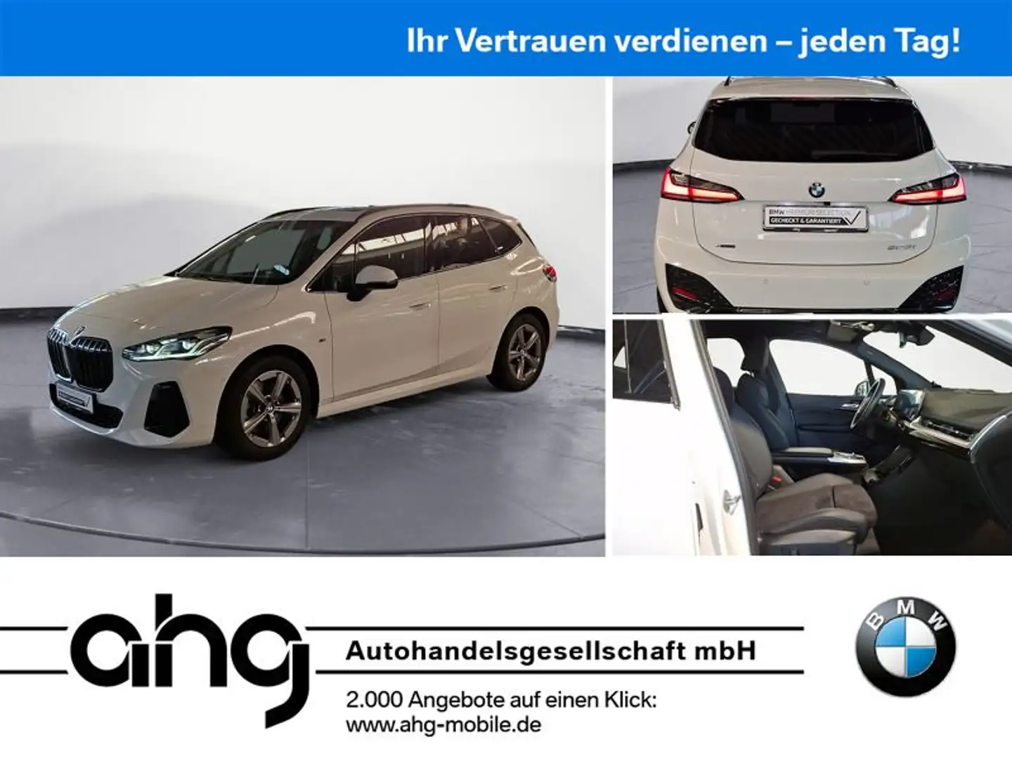 BMW 223i xDrive Active Tourer Head-Up Panoramadach A Weiß - 1