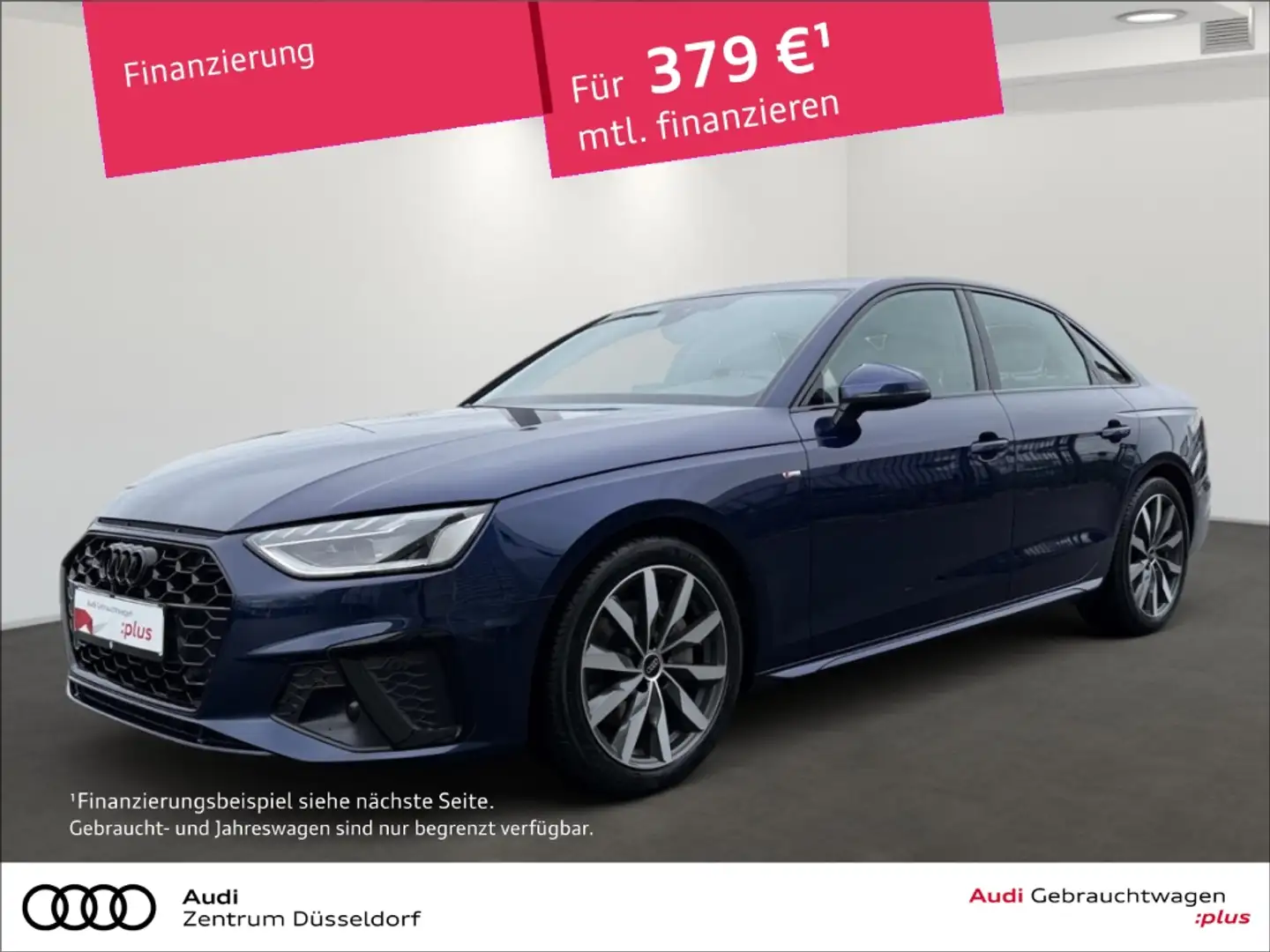 Audi A4 Limousine 40 TDI quattro S LINE RFK MMI LED Blau - 1