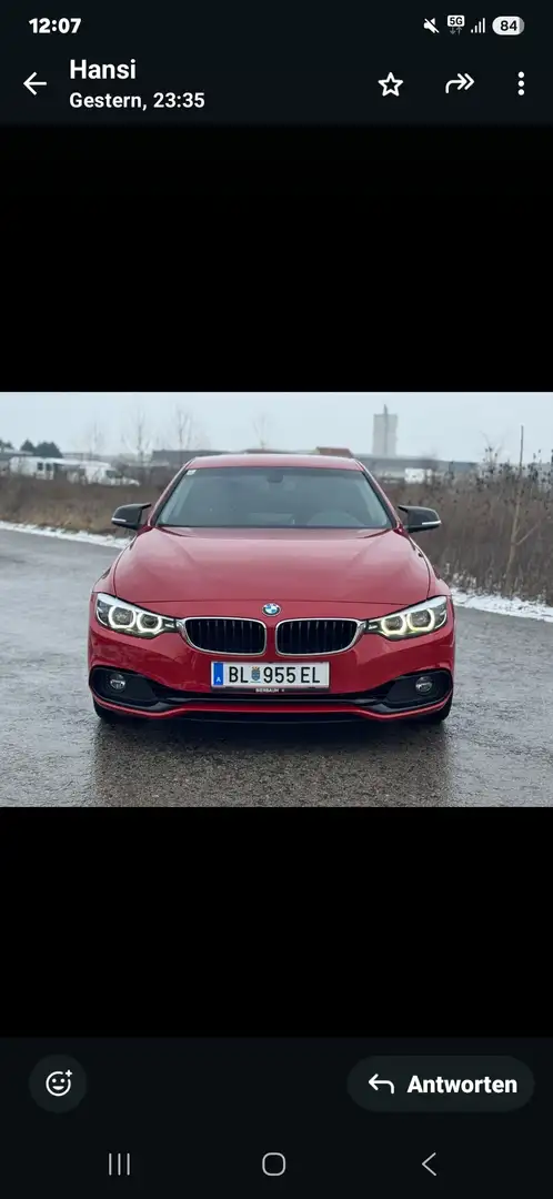 BMW 430 430i Coupe Sport Line Aut. Sport Line Rot - 1