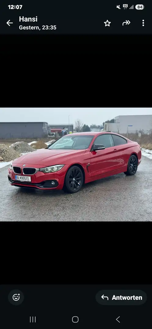 BMW 430 430i Coupe Sport Line Aut. Sport Line Rot - 2