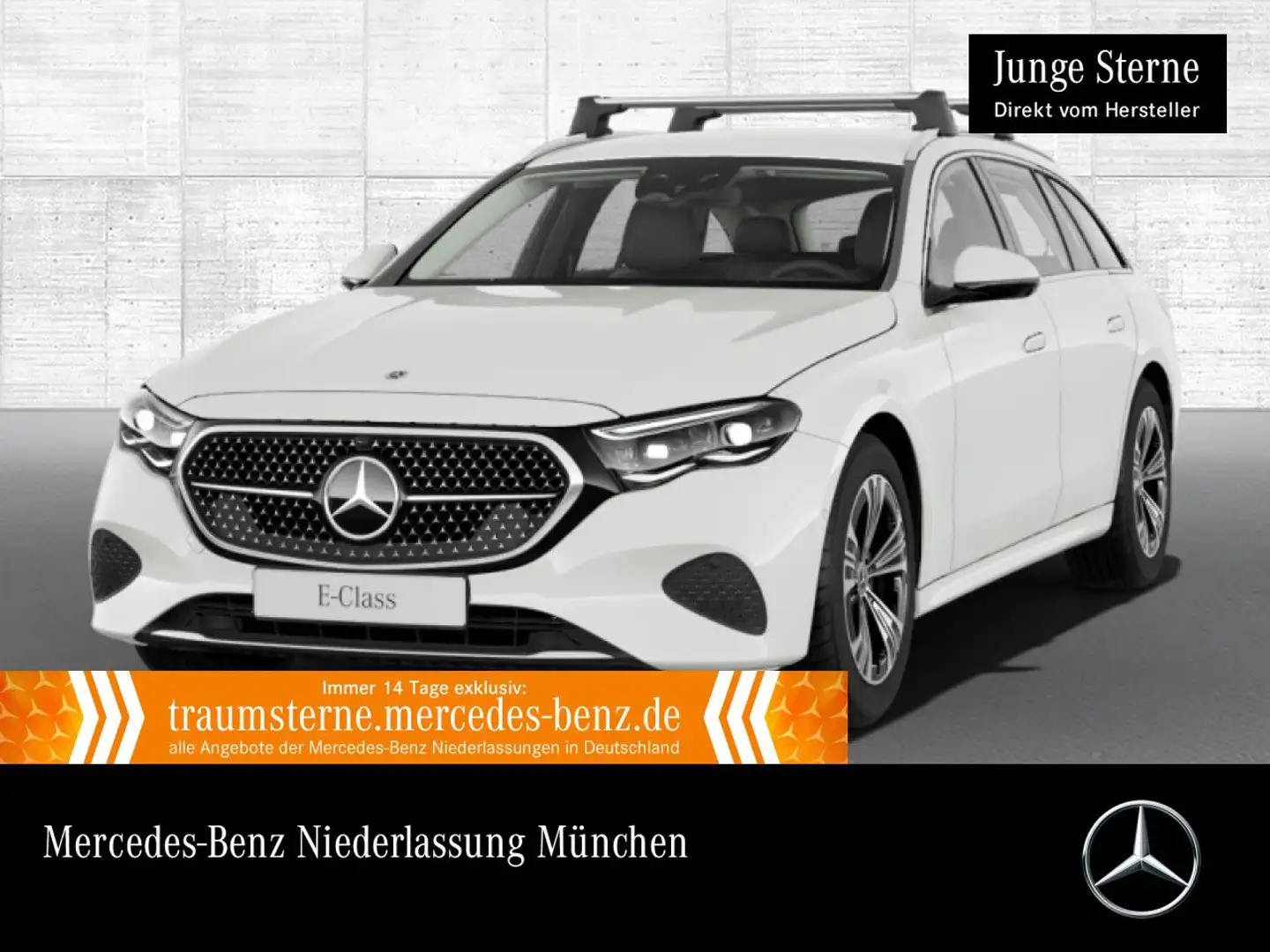 Mercedes-Benz E 220 d T Avantgarde Fahrass 360° Distr. AHK PTS Weiß - 1