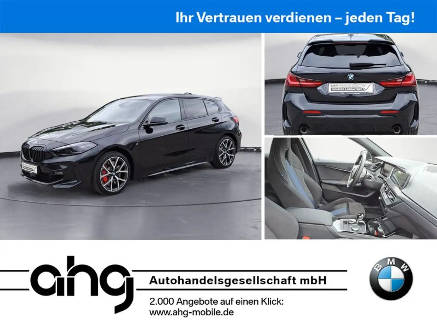 BMW 120 i M Sport *Shadow*Navi*Kamera*LED*LHZ*H&K*PDC Schwarz - 1