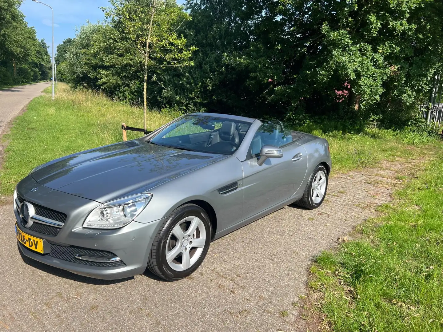 Mercedes-Benz SLK 200 CarbonLOOK Edition PANORAMADAK ECC NAVIGATIE Gris - 2