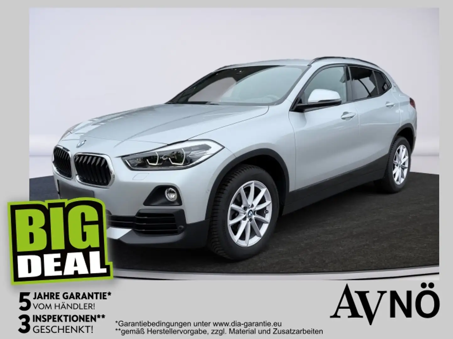 BMW X2 sDrive 16d Advantage Klima AHK AUT DynLicht Silber - 1