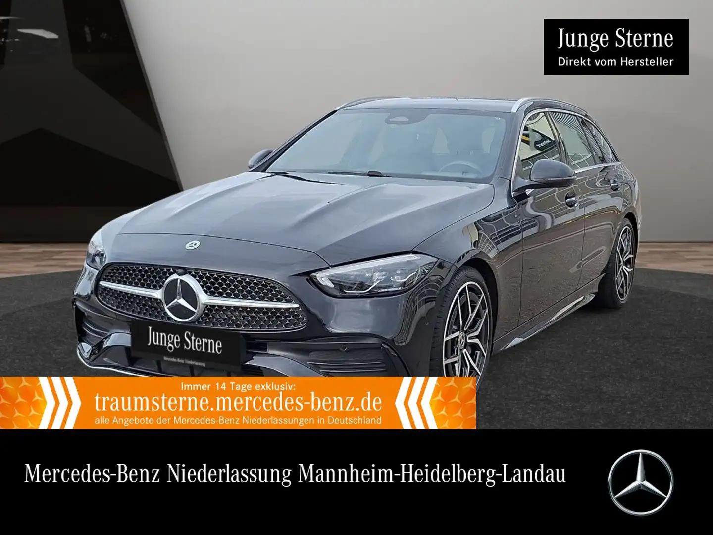 Mercedes-Benz C 180 T AMG+LED+KAMERA+TOTW+KEYLESS+9G Noir - 1