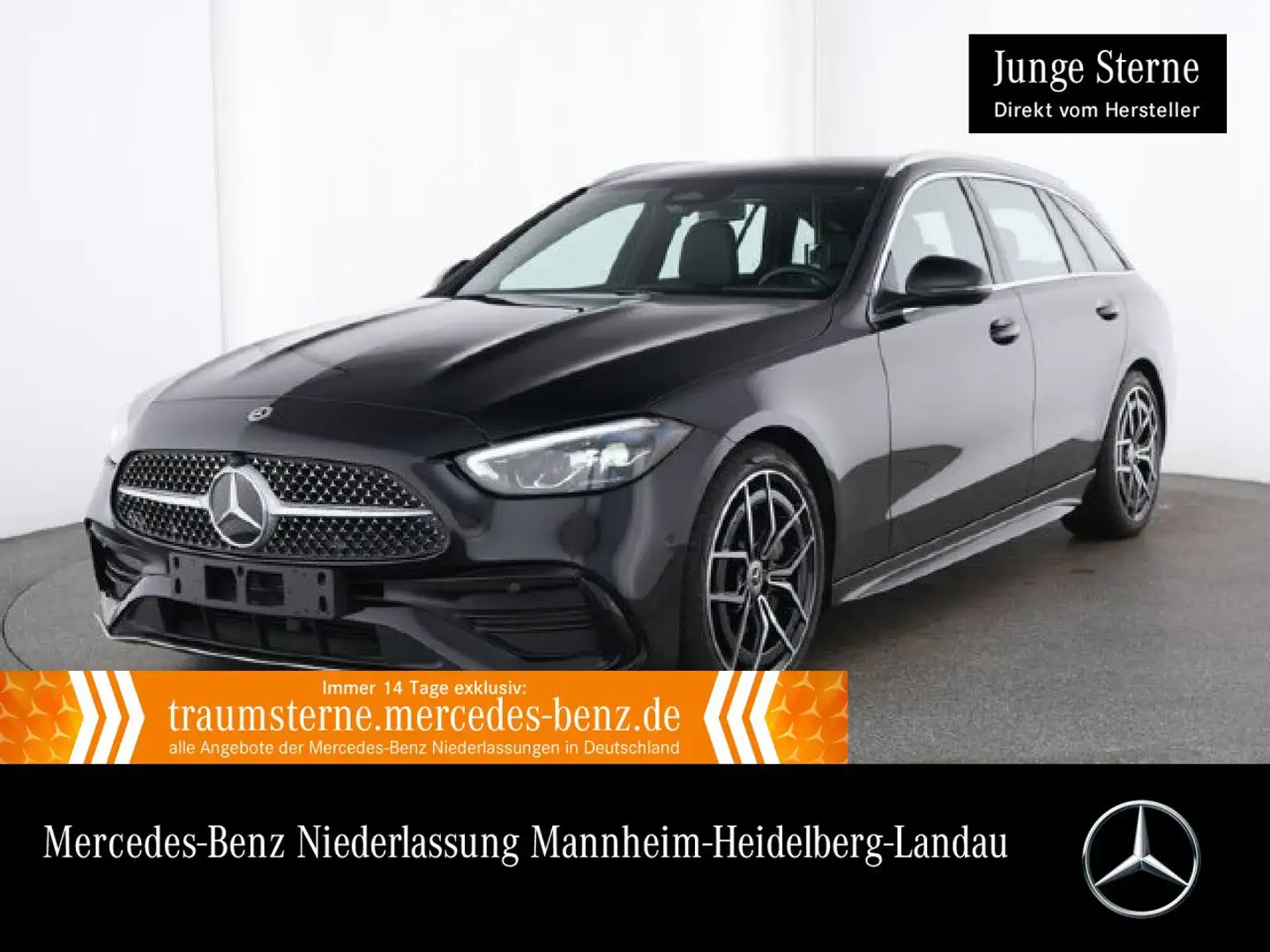 Mercedes-Benz C 180 T AMG+LED+KAMERA+TOTW+KEYLESS+9G Schwarz - 1
