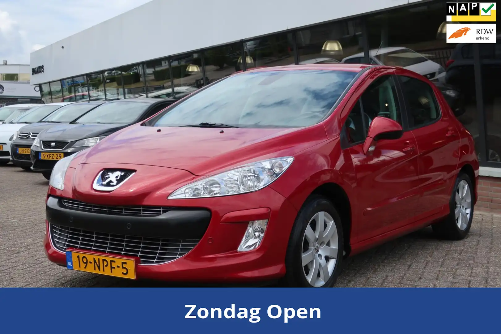 Peugeot 308 1.6 VTi Sublime 2e EIG_CLIMA_PDC V+A_LMV_NAP. Rouge - 1