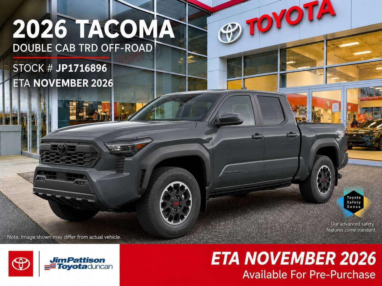 Gray 2026 Toyota Tacoma Pickup Truck  Automatic