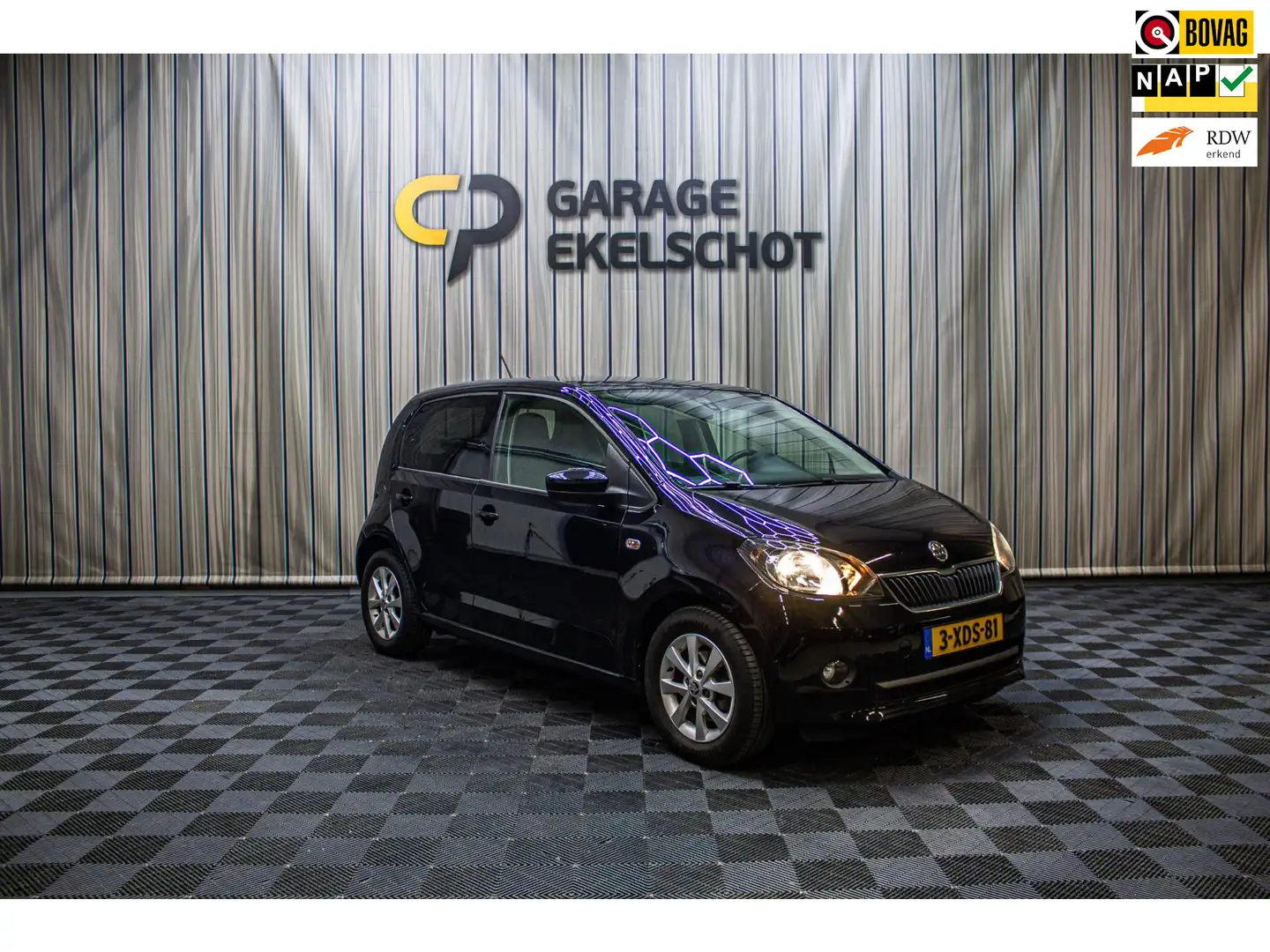 Skoda Citigo 1.0 Greentech Drive|Cruise Control|Airco|NAP Zwart - 1