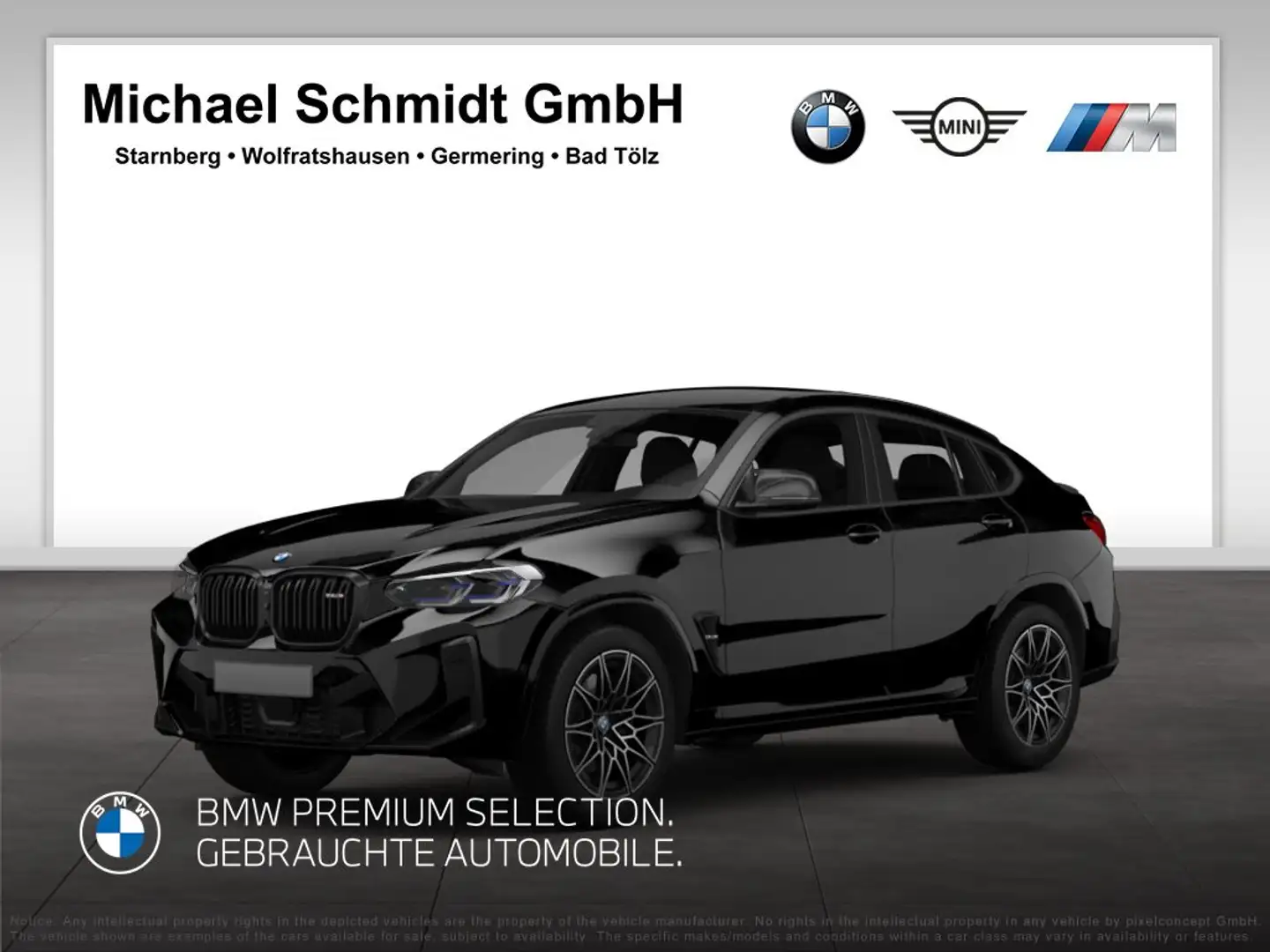 BMW X4 M M Competition Head-Up HK HiFi DAB LED WLAN Schwarz - 1