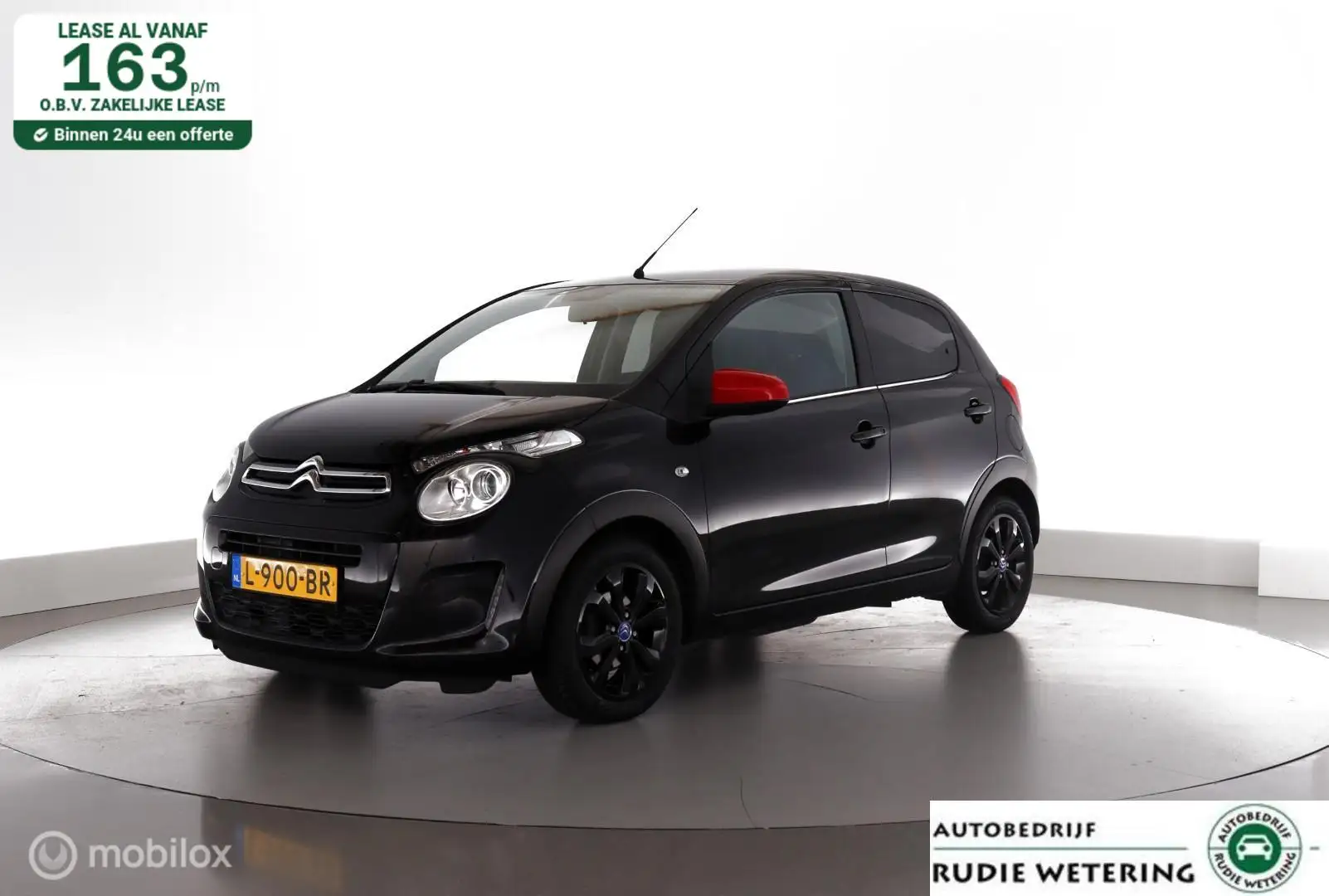 Citroen C1 1.0 VTi 72pk JCC+ carplay|cam|ecc|lmv15 Schwarz - 1
