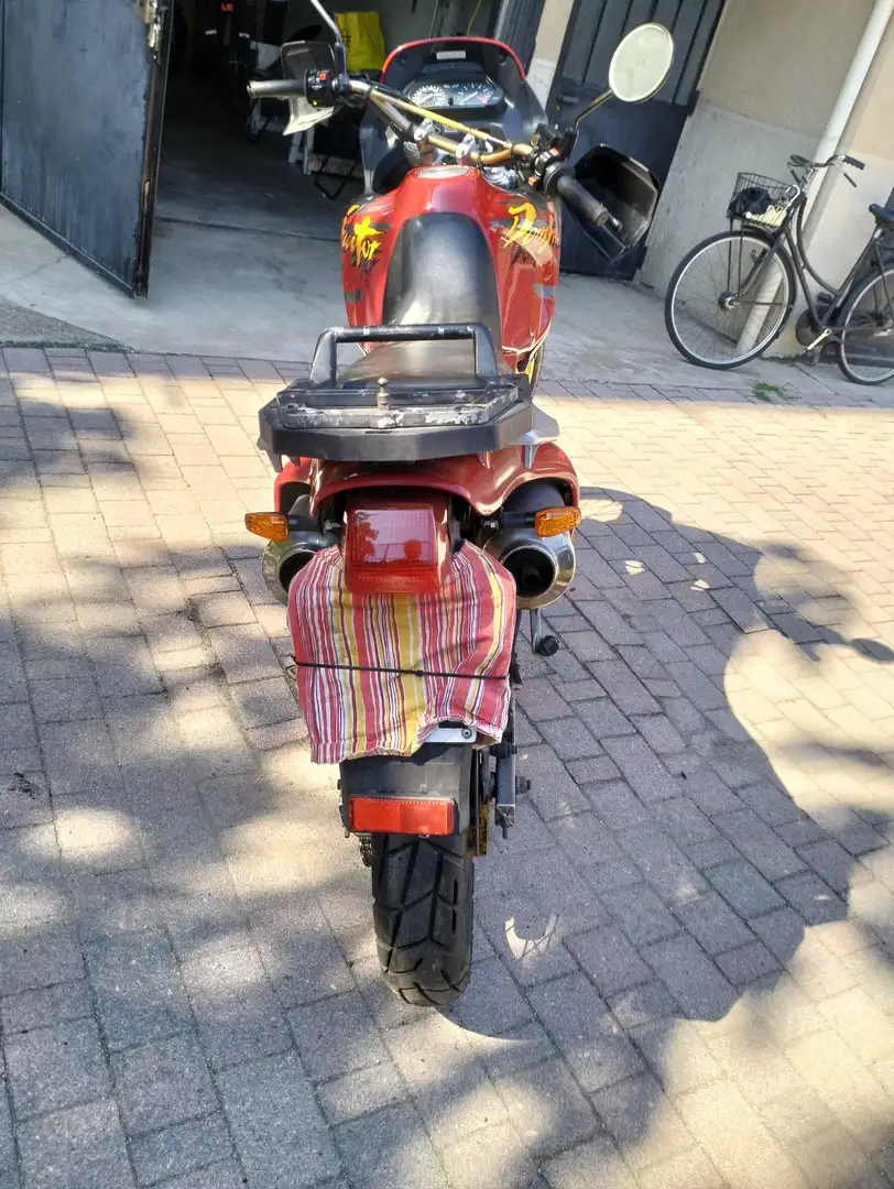 Honda NX 650 Moto con batteria copertone post,catena pignone co Червоний - 1