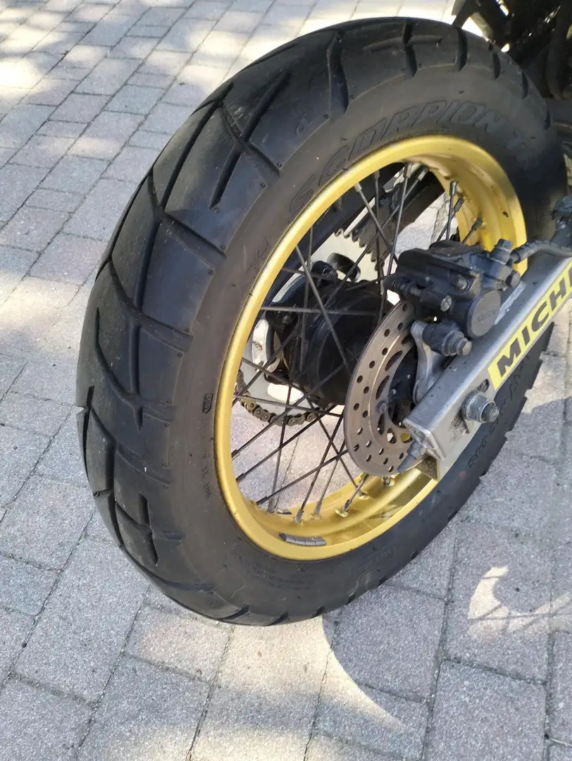 Honda NX 650 Moto con batteria copertone post,catena pignone co Червоний - 2
