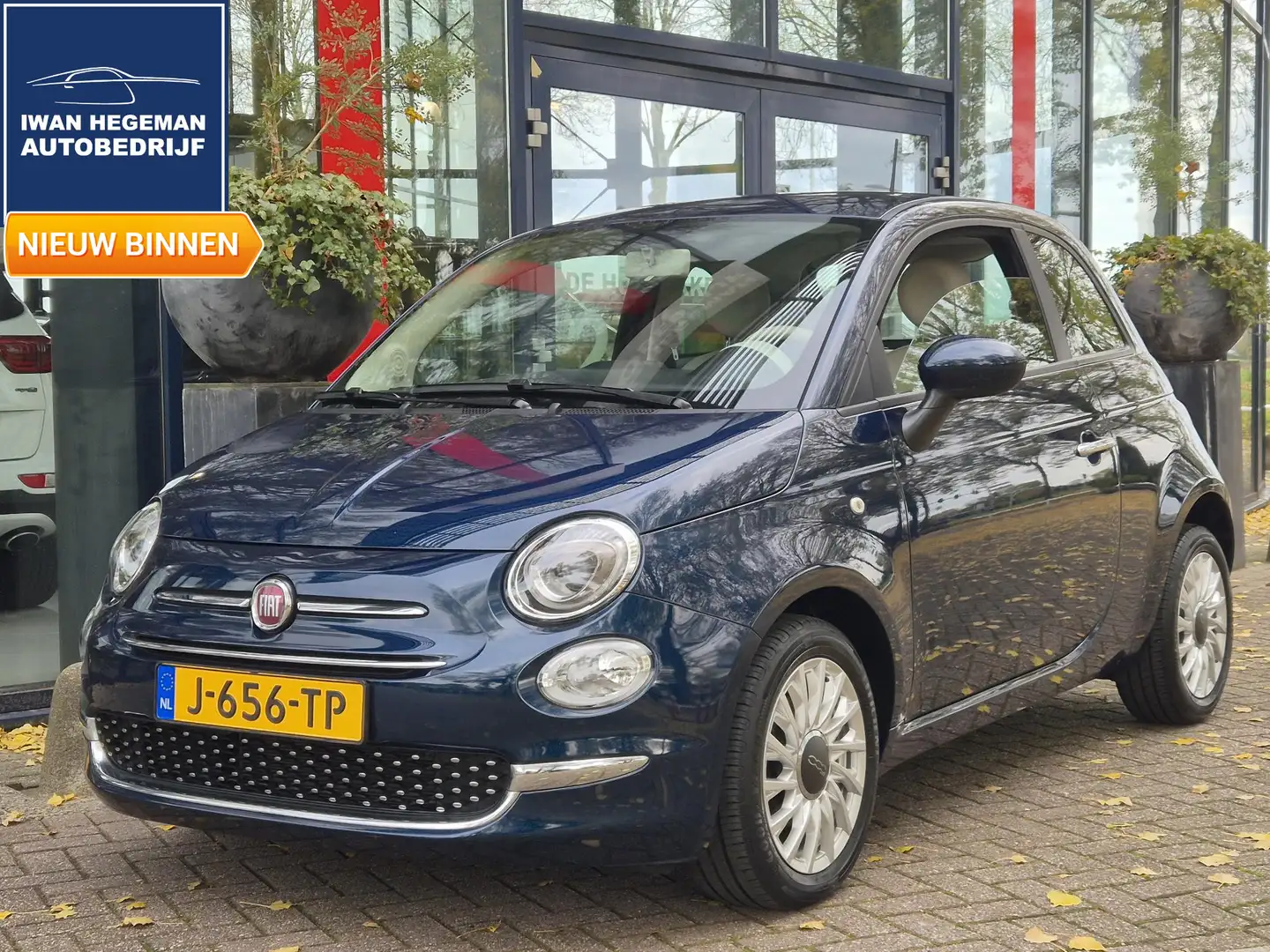 Fiat 500 1.0 Hybrid Lounge | Cruise Control | Licht metalen Blauw - 1